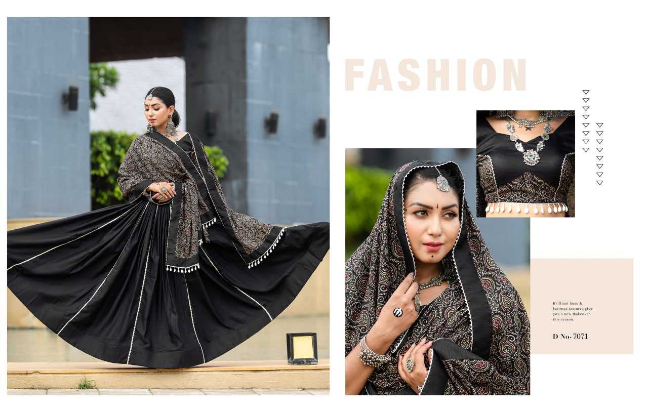 Ynf Pure Cotton RIN227 7071 Lehengas Festive Collections Wholesale Fancy Lehenga Gota Patti Lehenga Navratri Chaniya Choli Manufacturer