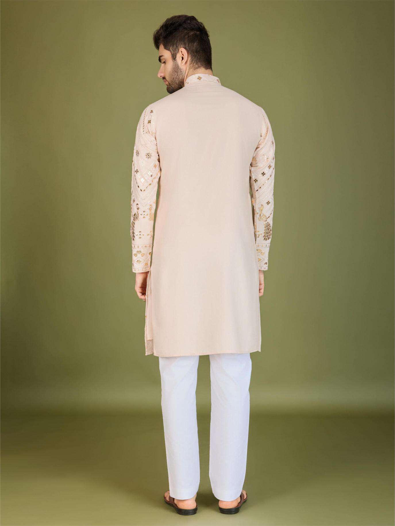 Ynf Reyon Cotton RIN202 HERITAGE VASTRA Mens Wear Wholesale Mens Kurtas Mens Kurta Pyjama Embroidered Kurta Pajama Manufacturer