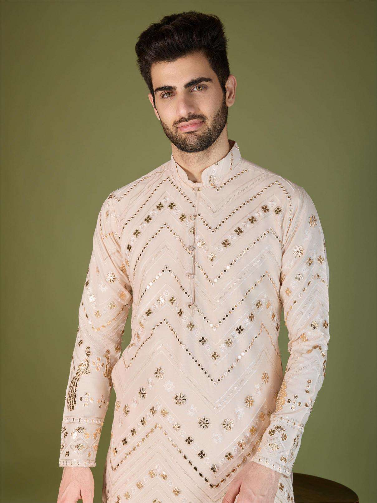 Ynf Reyon Cotton RIN202 HERITAGE VASTRA Mens Wear Wholesale Mens Kurtas Mens Kurta Pyjama Embroidered Kurta Pajama Manufacturer