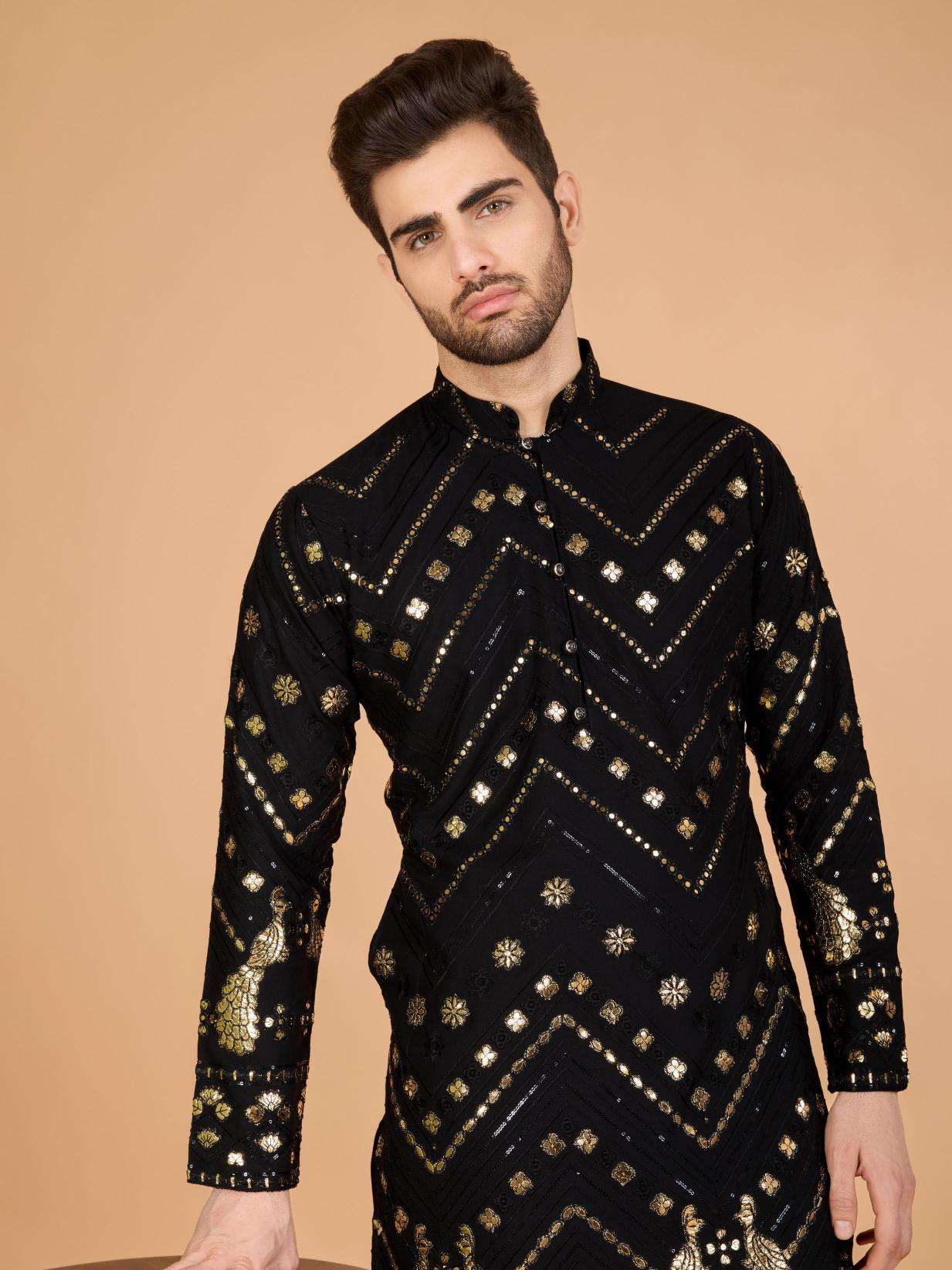 Ynf Reyon Cotton RIN202 HERITAGE VASTRA Mens Wear Wholesale Mens Kurtas Mens Kurta Pyjama Embroidered Kurta Pajama Manufacturer