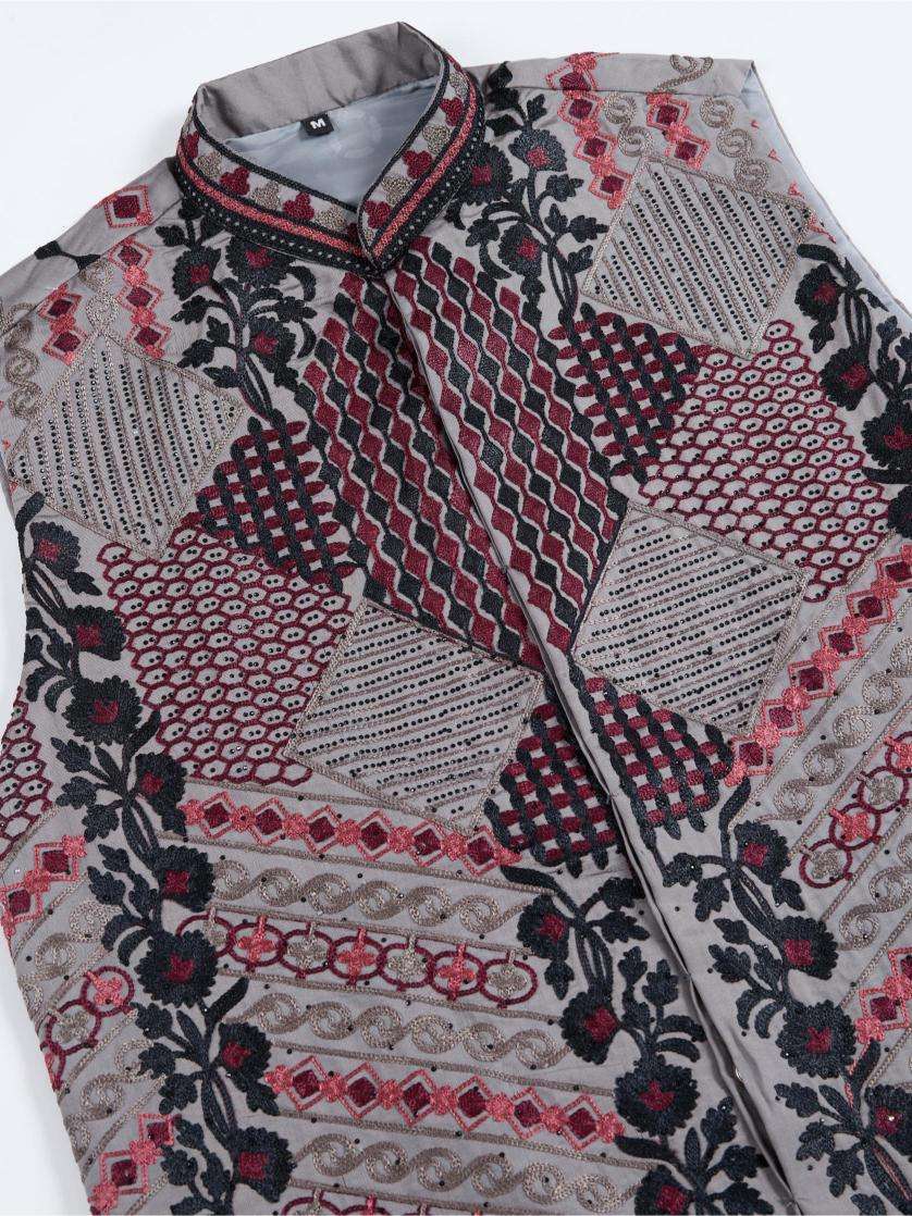 Ynf Silk Cotton RIN202 RAJWADA ATTIRE-2 Mens Wear Wholesale Mens Kurtas Mens Kurta Pyjama Nehru Jacket Embroidered Kurta Pajama Manufacturer