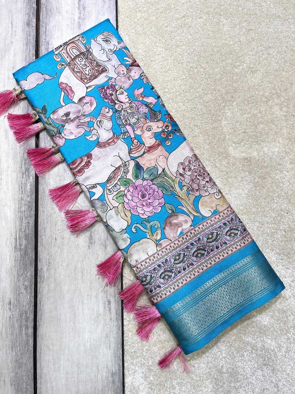 Ynf Silk RIN116 MANIPURI MADHUBANI Sarees Silk Sarees Festive Collections Wholesale Madhubani Sarees Printed Silk Saree Silk Sarees With Blouse Manufacturer