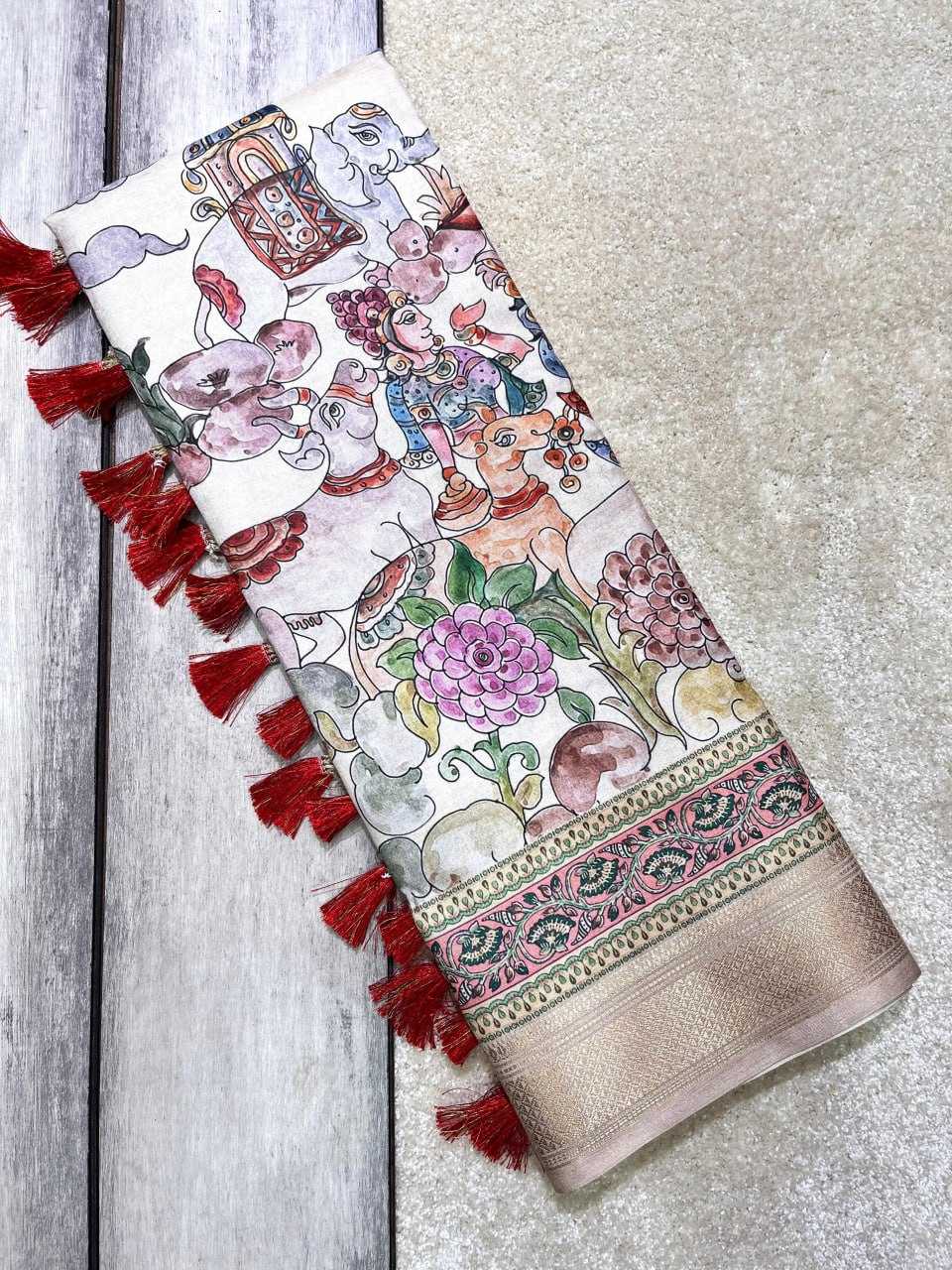 Ynf Silk RIN116 MANIPURI MADHUBANI Sarees Silk Sarees Festive Collections Wholesale Madhubani Sarees Printed Silk Saree Silk Sarees With Blouse Manufacturer