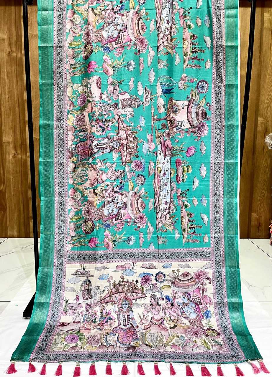 Ynf Silk RIN116 MANIPURI MADHUBANI Sarees Silk Sarees Festive Collections Wholesale Madhubani Sarees Printed Silk Saree Silk Sarees With Blouse Manufacturer