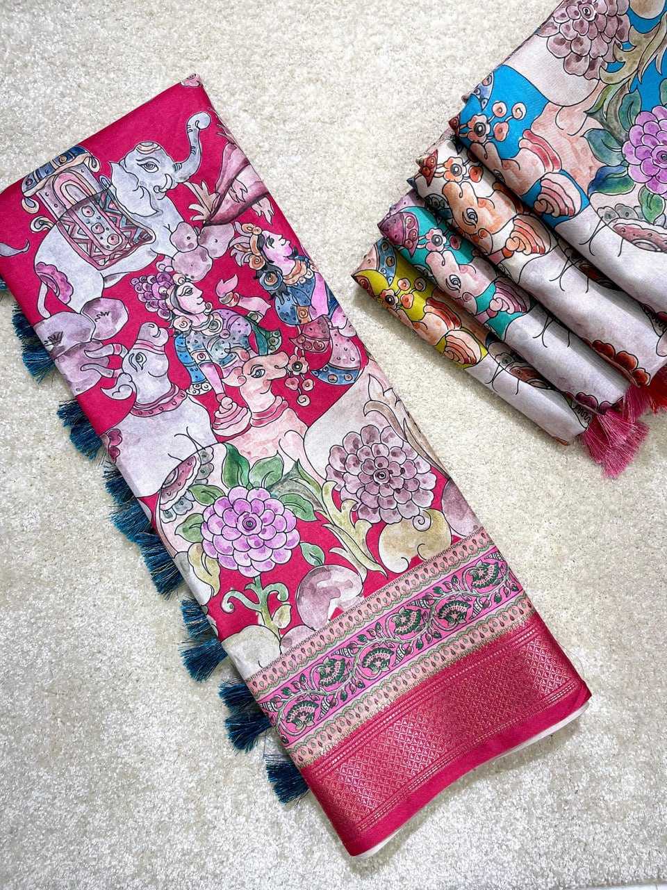 Ynf Silk RIN116 MANIPURI MADHUBANI Sarees Silk Sarees Festive Collections Wholesale Madhubani Sarees Printed Silk Saree Silk Sarees With Blouse Manufacturer