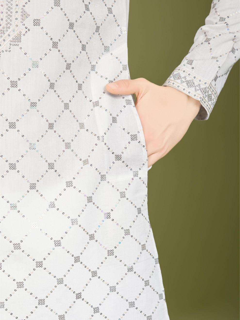 Ynf Silk RIN202 INDO VASTRA Mens Wear Wholesale Mens Kurtas Mens Kurta Pyjama Embroidered Kurta Pajama Manufacturer