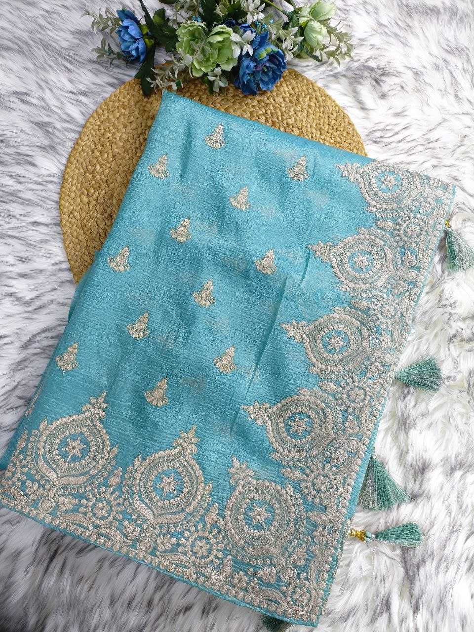Ynf Simar silk KESH488 LUXURIOUS Sarees Wholesale Fancy Sarees Tissue Silk Saree Work Sarees Manufacturer
