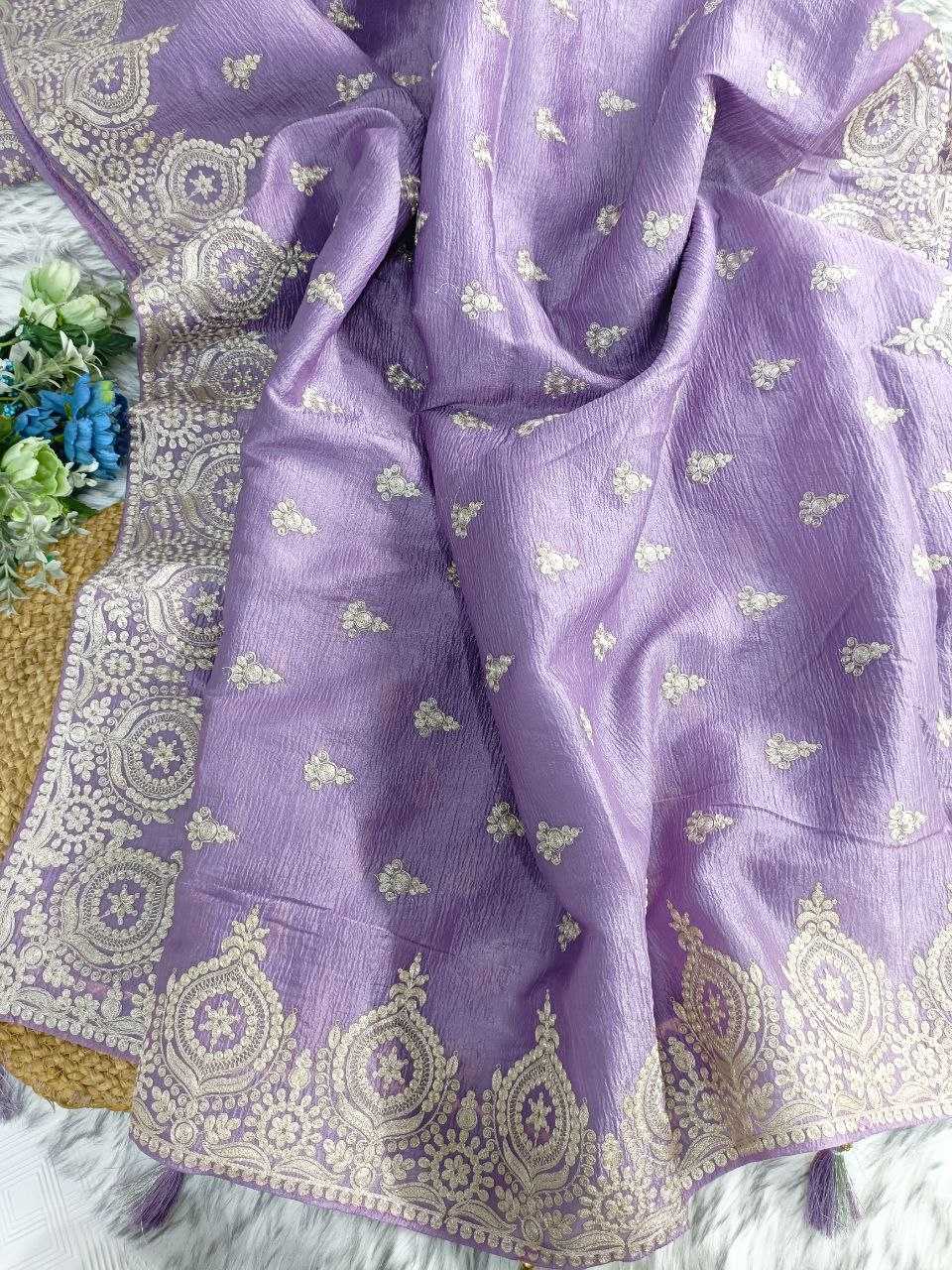 Ynf Simar silk KESH488 LUXURIOUS Sarees Wholesale Fancy Sarees Tissue Silk Saree Work Sarees Manufacturer