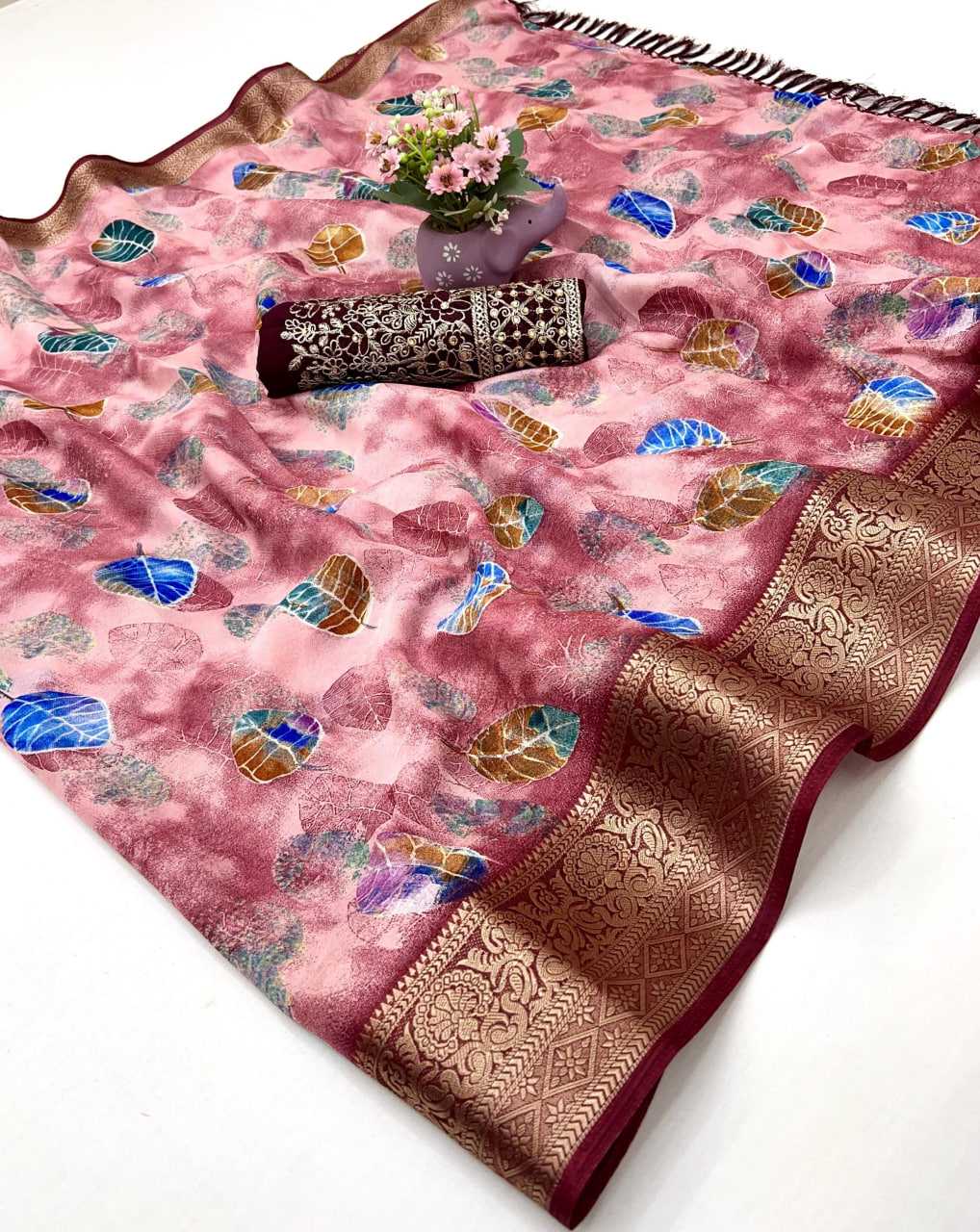 Ynf Soft Smooth RIN209 AANGAN Sarees Wedding Collections Festive Collections Wholesale Printed Sarees Zari Border Sarees Festive Sarees Manufacturer
