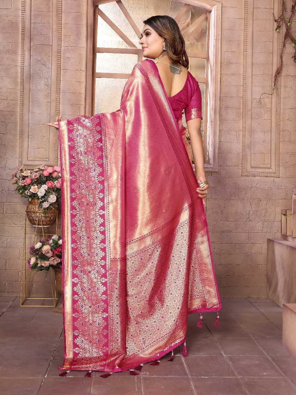 Ynf Tissue Silk RIN144 Sundari Sarees Silk Sarees Festive Collections Wholesale Banarasi Silk Sarees Tissue Silk Saree Sarees With Blouse Manufacturer