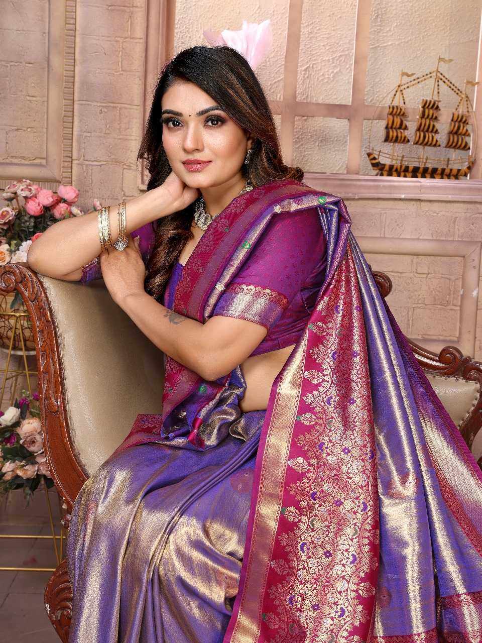 Ynf Tissue Silk RIN144 Sundari Sarees Silk Sarees Festive Collections Wholesale Banarasi Silk Sarees Tissue Silk Saree Sarees With Blouse Manufacturer