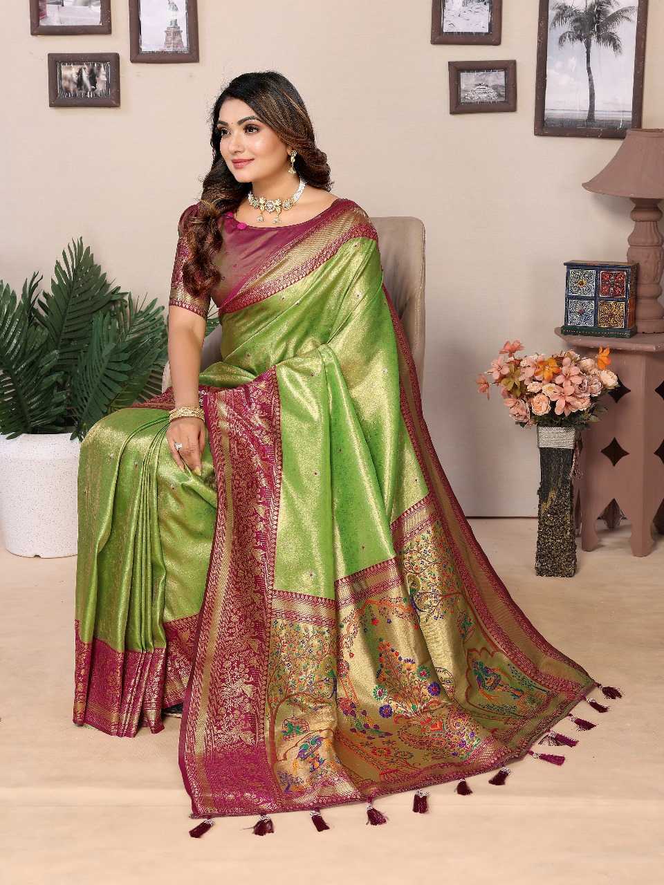 Ynf Tissue Silk RIN144 Vantara Sarees Silk Sarees Festive Collections Wholesale Banarasi Silk Sarees Tissue Silk Saree Sarees With Blouse Manufacturer