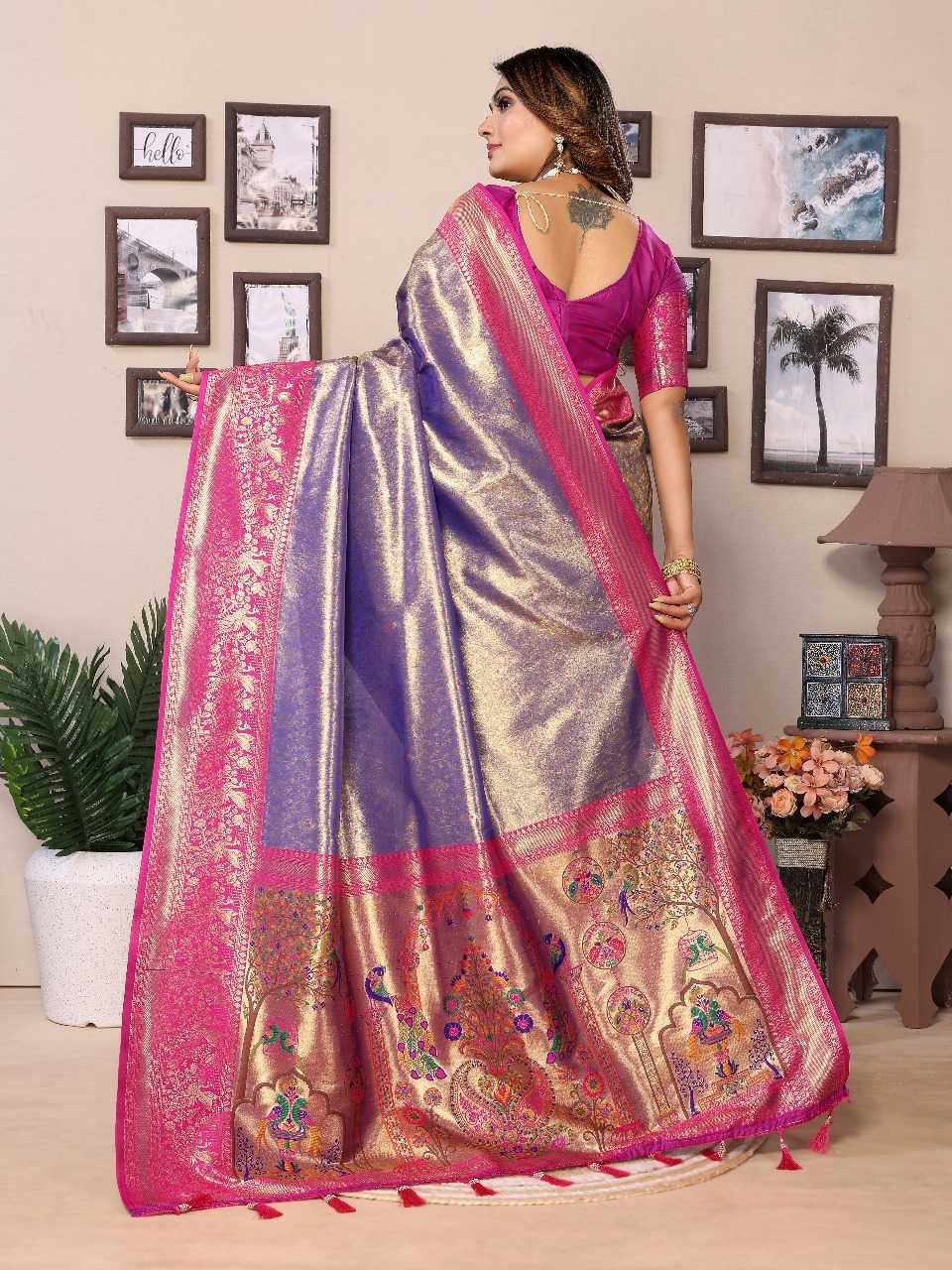 Ynf Tissue Silk RIN144 Vantara Sarees Silk Sarees Festive Collections Wholesale Banarasi Silk Sarees Tissue Silk Saree Sarees With Blouse Manufacturer