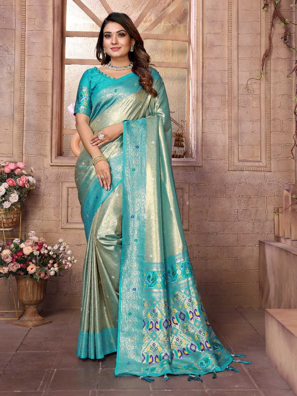 Ynf Tissue Silk RIN144 Vimla Sarees Silk Sarees Festive Collections Wholesale Banarasi Silk Sarees Tissue Silk Saree Sarees With Blouse Manufacturer