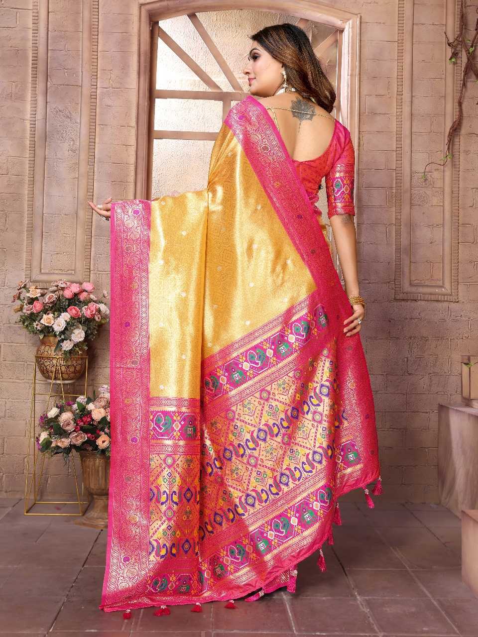 Ynf Tissue Silk RIN144 Vimla Sarees Silk Sarees Festive Collections Wholesale Banarasi Silk Sarees Tissue Silk Saree Sarees With Blouse Manufacturer