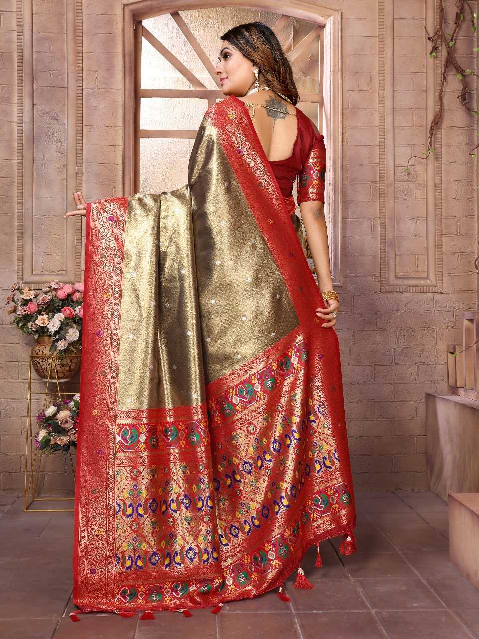 Ynf Tissue Silk RIN144 Vimla Sarees Silk Sarees Festive Collections Wholesale Banarasi Silk Sarees Tissue Silk Saree Sarees With Blouse Manufacturer