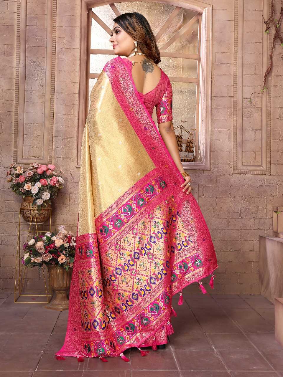 Ynf Tissue Silk RIN144 Vimla Sarees Silk Sarees Festive Collections Wholesale Banarasi Silk Sarees Tissue Silk Saree Sarees With Blouse Manufacturer