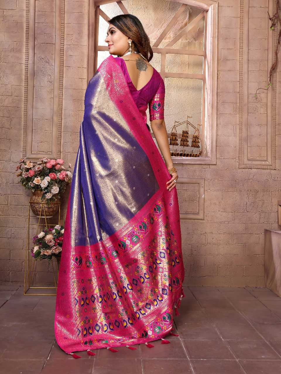 Ynf Tissue Silk RIN144 Vimla Sarees Silk Sarees Festive Collections Wholesale Banarasi Silk Sarees Tissue Silk Saree Sarees With Blouse Manufacturer