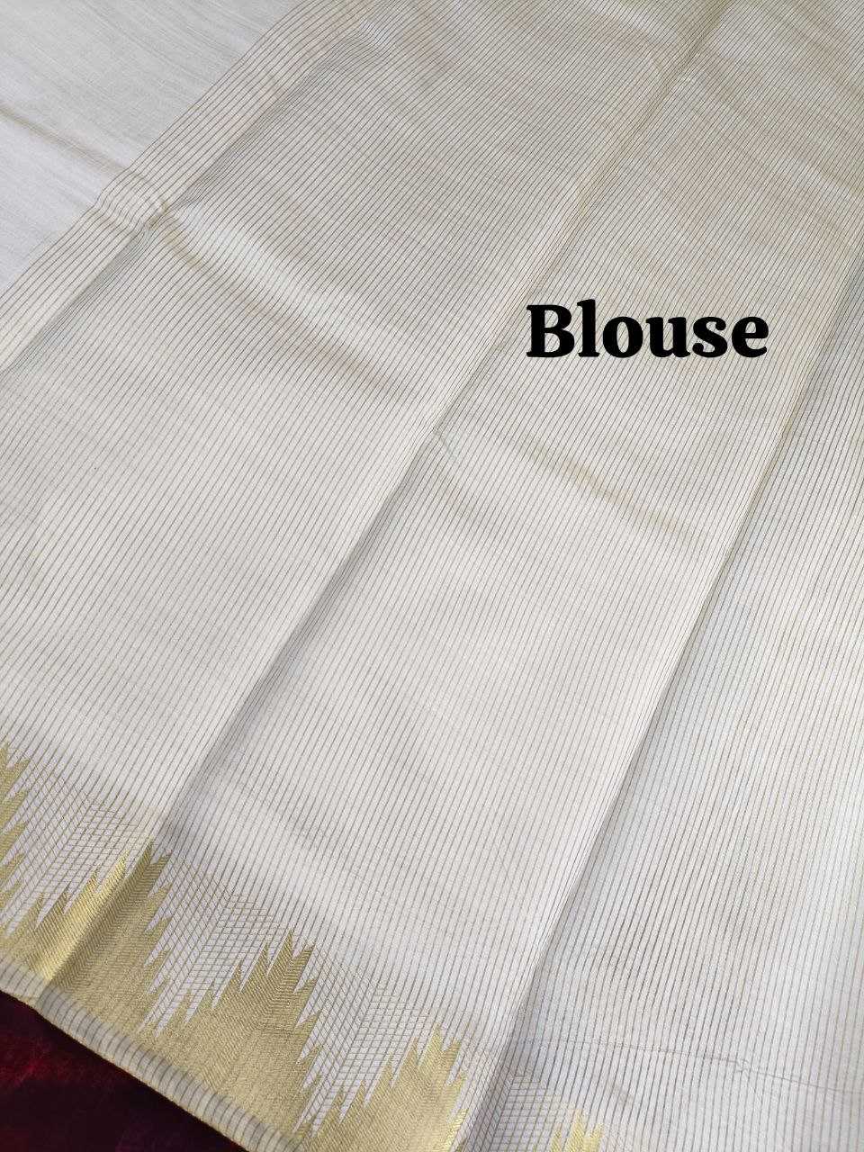 Ynf Tussar Silk KESH488 KERALA Silk Sarees Festive Collections Wholesale Kerala Kasavu Sarees White Silk Sarees Onam Collections Manufacturer