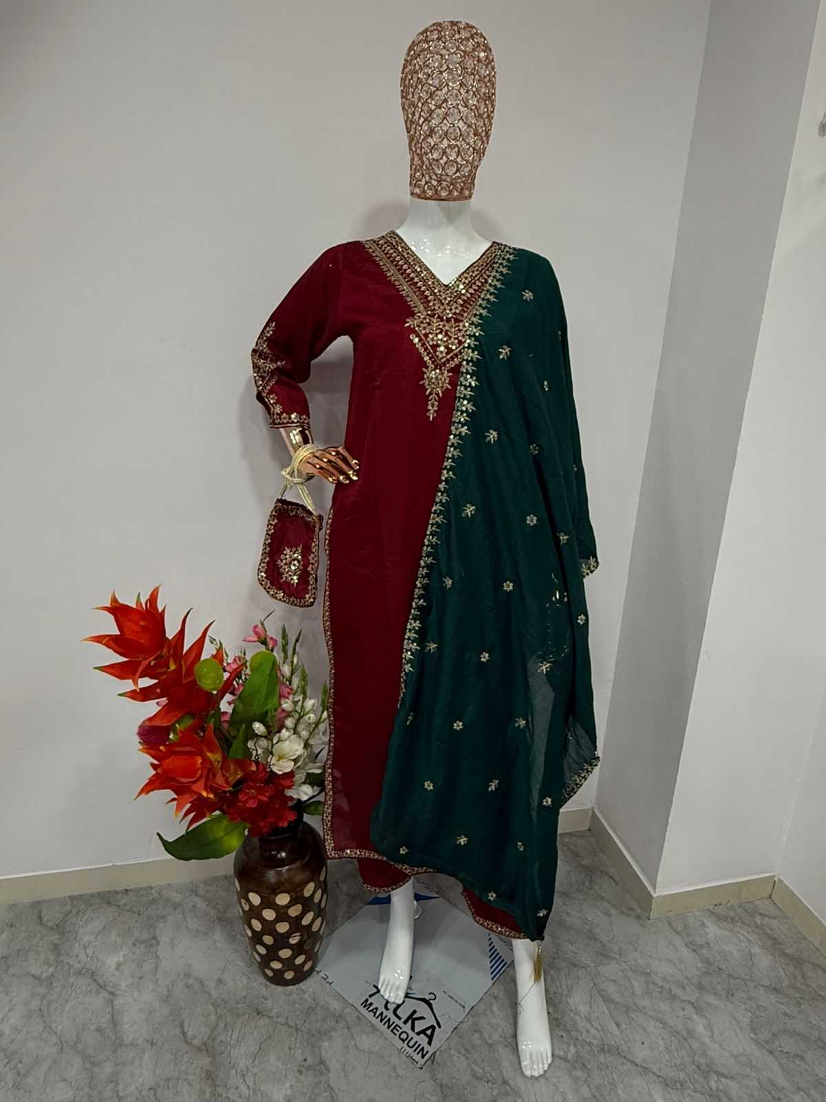 Ynf Vichitra Silk RIN222 LP-1072 Suits & Dresses Wedding Collections Festive Collections Wholesale Designer dresses Silk Dresses Wedding Outfits Manufacturer