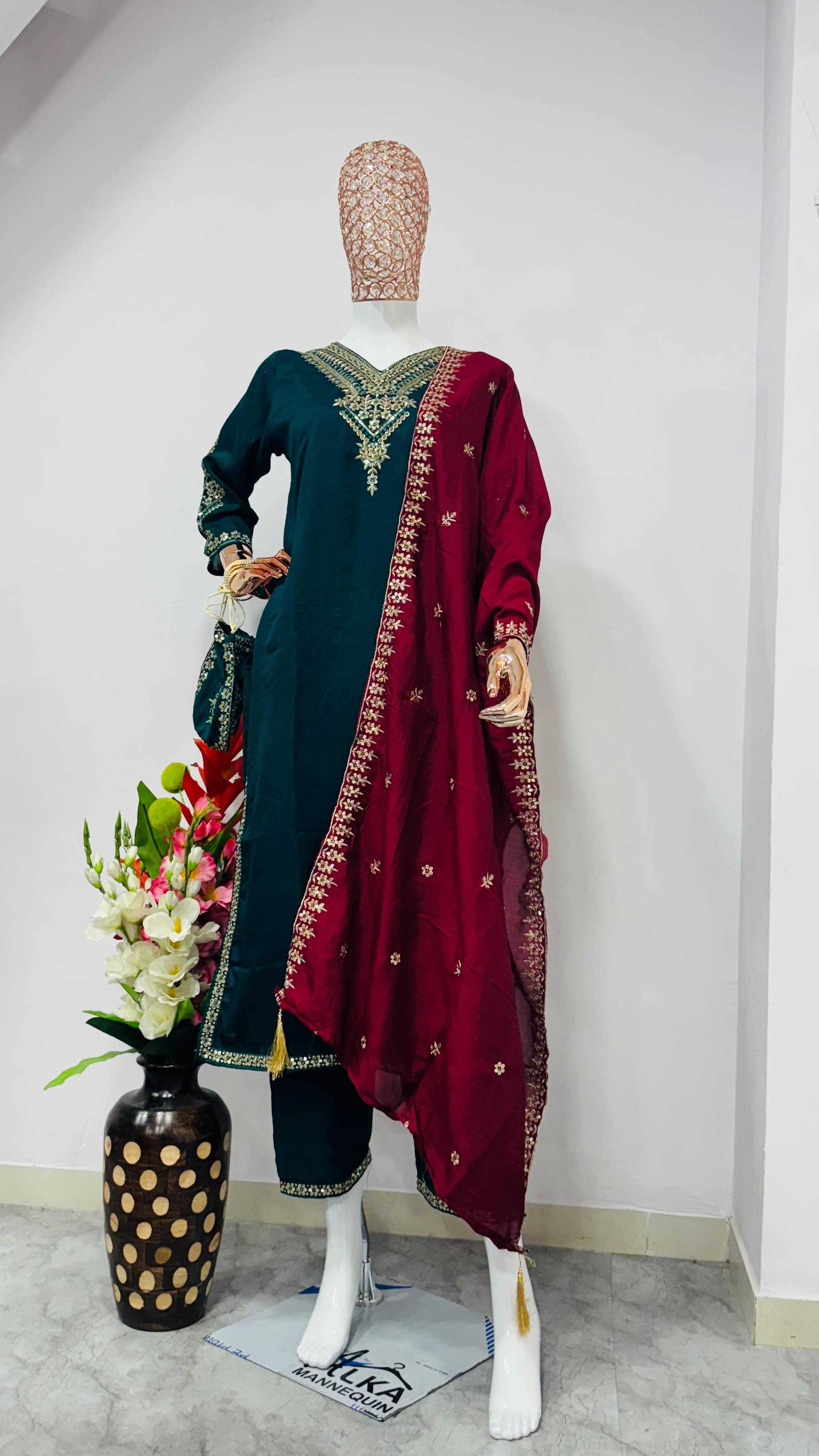 Ynf Vichitra Silk RIN222 LP-1072 Suits & Dresses Wedding Collections Festive Collections Wholesale Designer dresses Silk Dresses Wedding Outfits Manufacturer