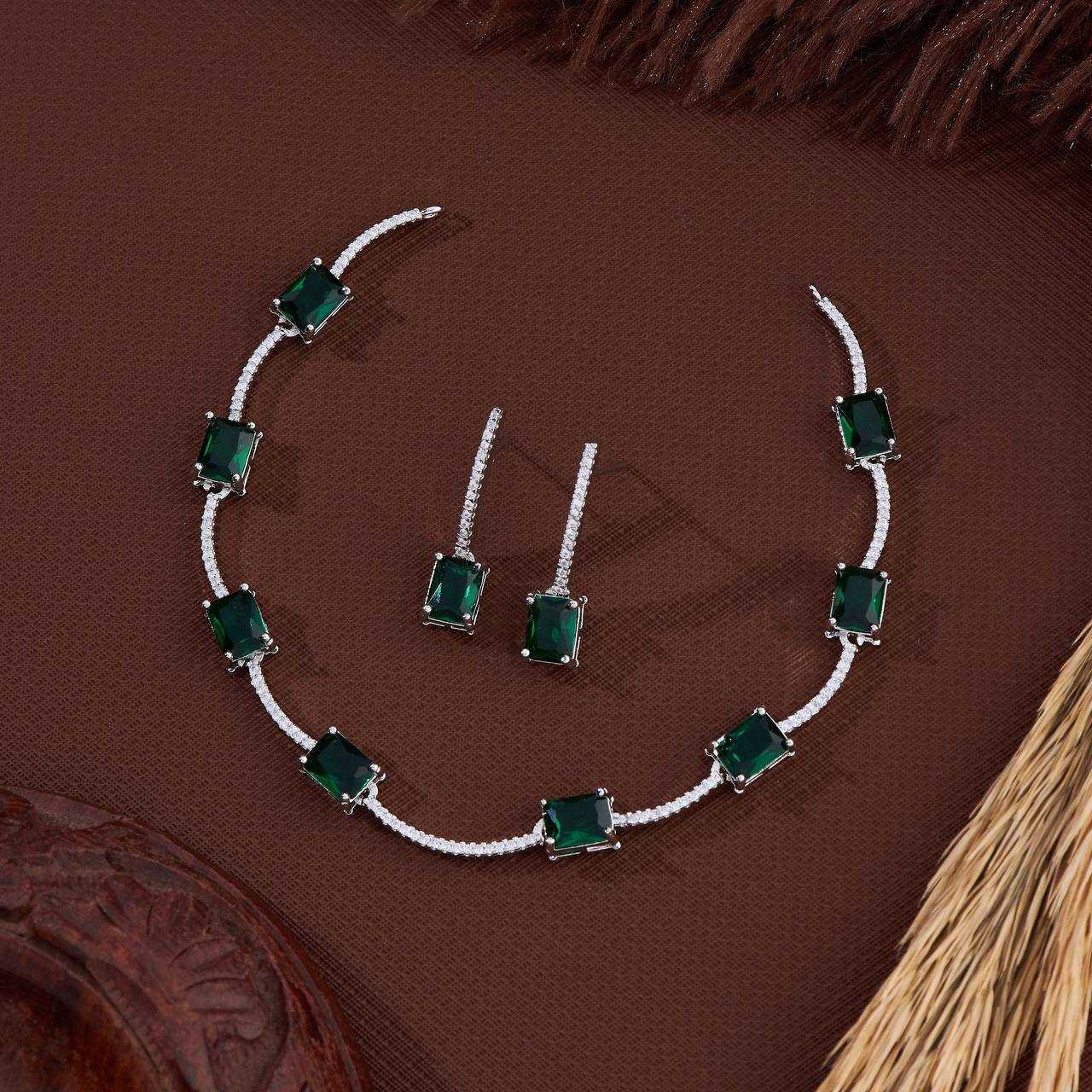 Ynf AD Diamond KESH192 Womens Jewellery Wholesale AD Diamond Necklace Necklaces Set Fashion Necklace Manufacturer