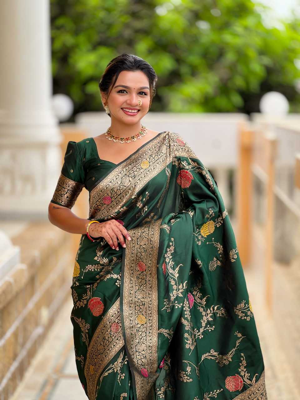 Ynf Banana Silk RIN197 2971 Sarees Wholesale Designer Sarees Bridal Sarees Silk Sarees Manufacturer