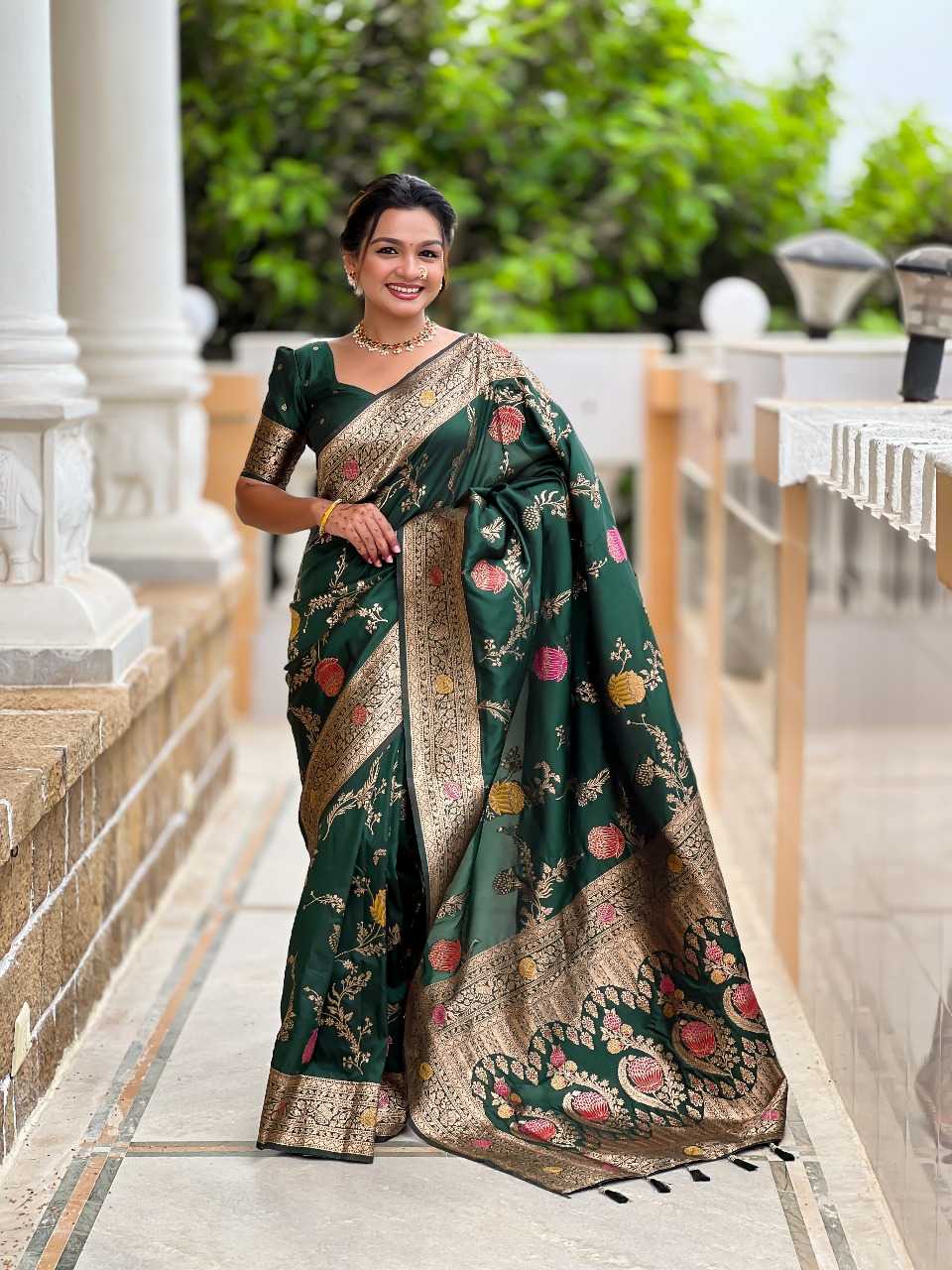 Ynf Banana Silk RIN197 2971 Sarees Wholesale Designer Sarees Bridal Sarees Silk Sarees Manufacturer