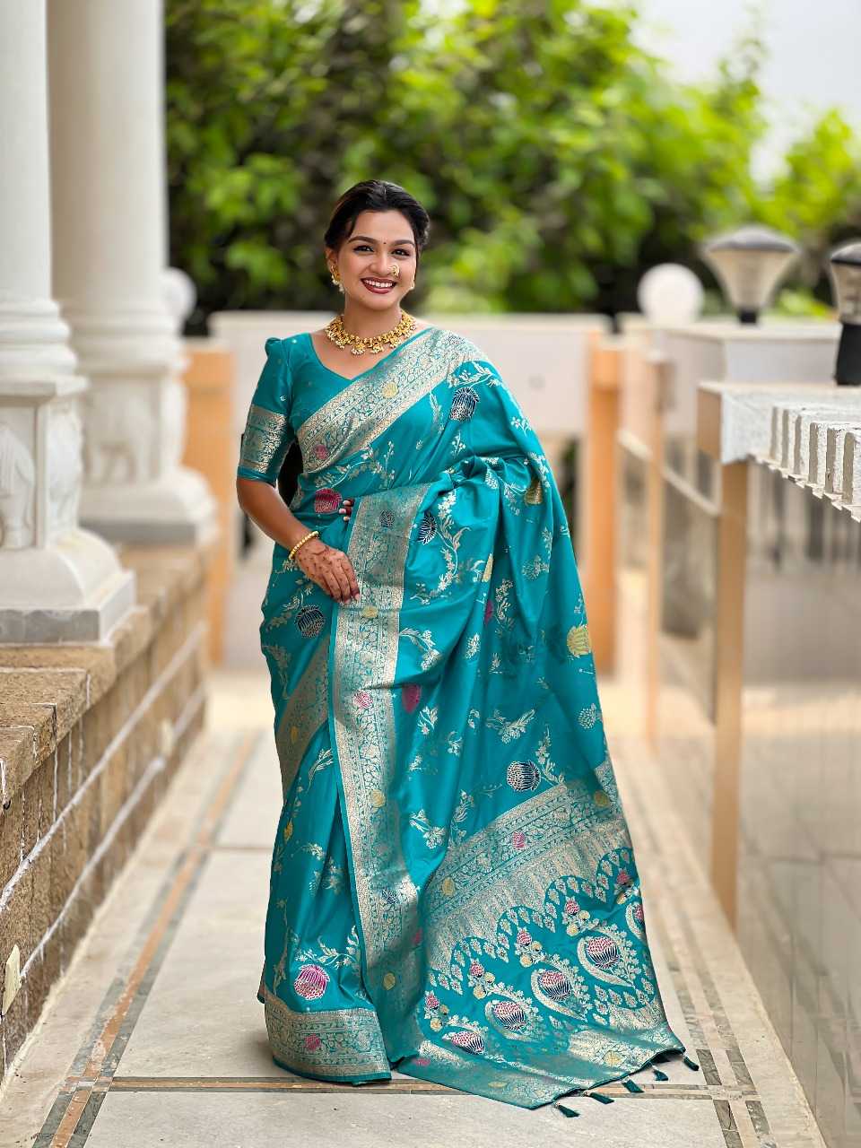 Ynf Banana Silk RIN197 2971 Sarees Wholesale Designer Sarees Bridal Sarees Silk Sarees Manufacturer