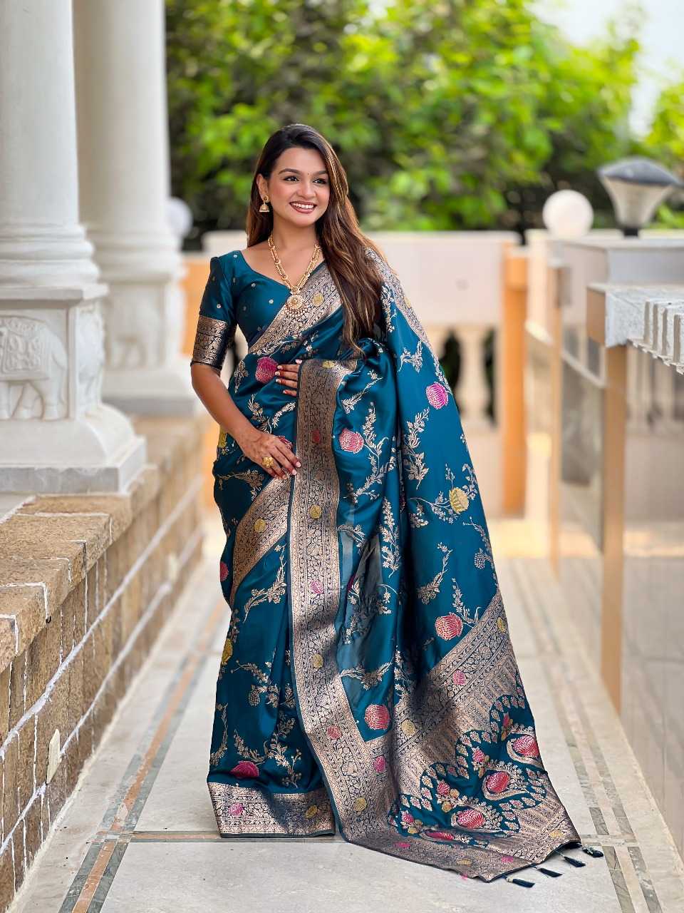 Ynf Banana Silk RIN197 2971 Sarees Wholesale Designer Sarees Bridal Sarees Silk Sarees Manufacturer