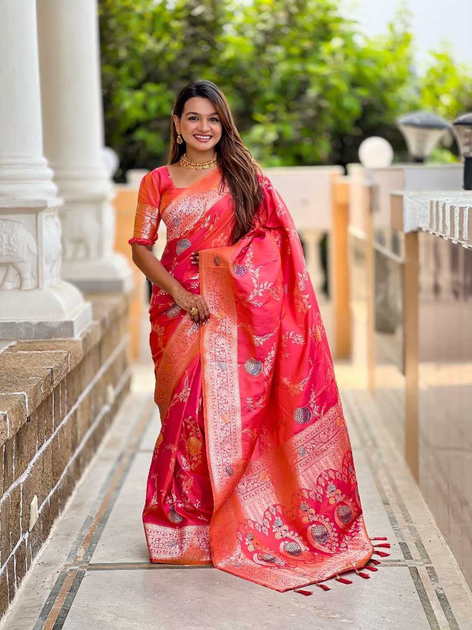 Ynf Banana Silk RIN197 2971 Sarees Wholesale Designer Sarees Bridal Sarees Silk Sarees Manufacturer