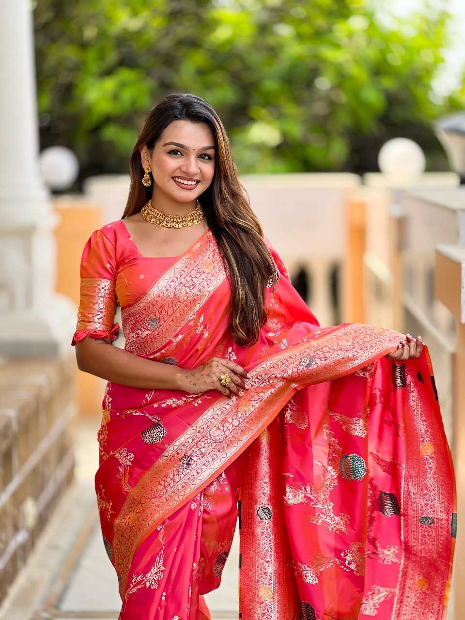 Ynf Banana Silk RIN197 2971 Sarees Wholesale Designer Sarees Bridal Sarees Silk Sarees Manufacturer