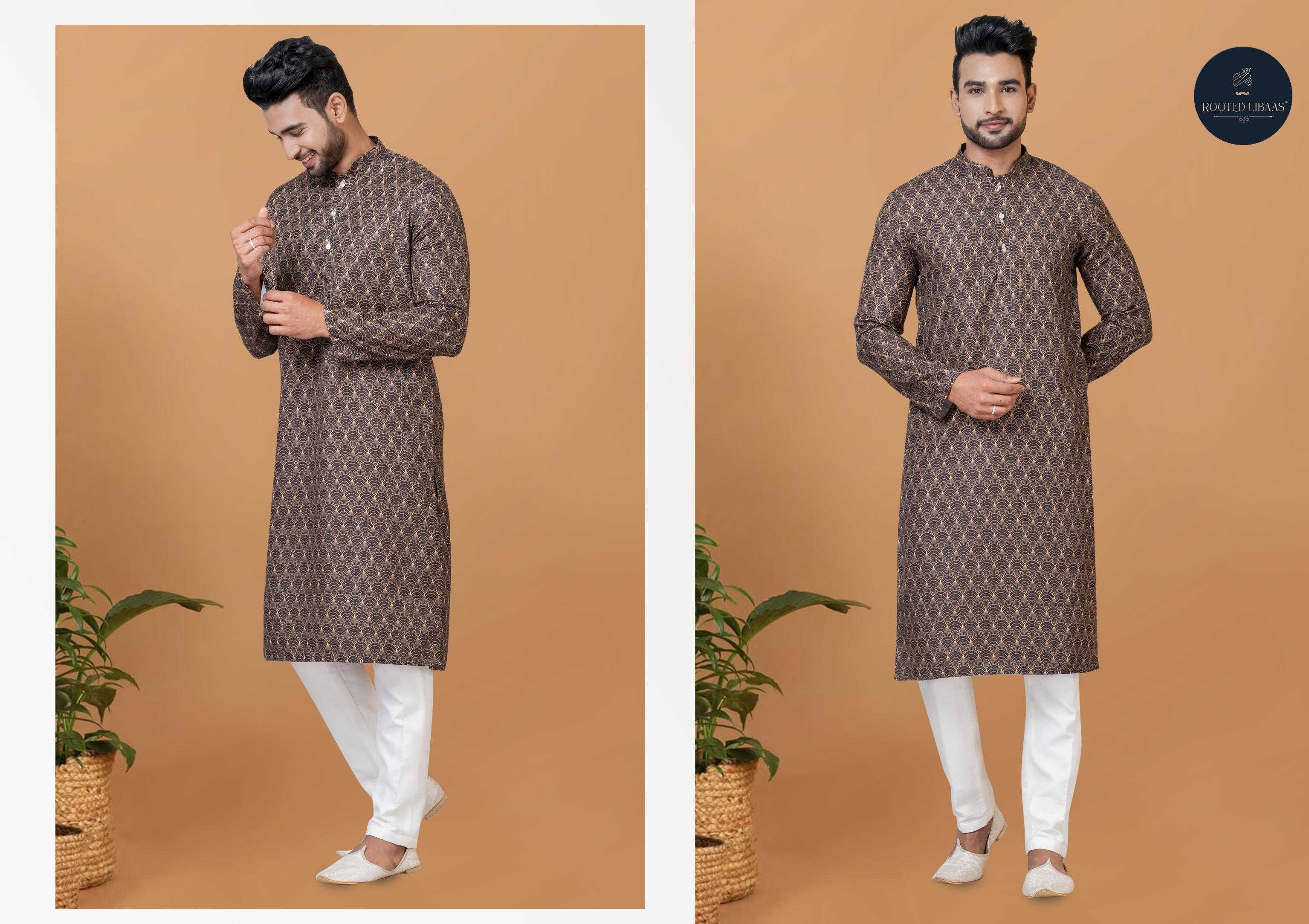 Ynf Banarasi Cotton RIN223 3189B Mens Wear Wholesale Mens Kurtas Mens Kurta Pyjama Men Wedding kurta Manufacturer