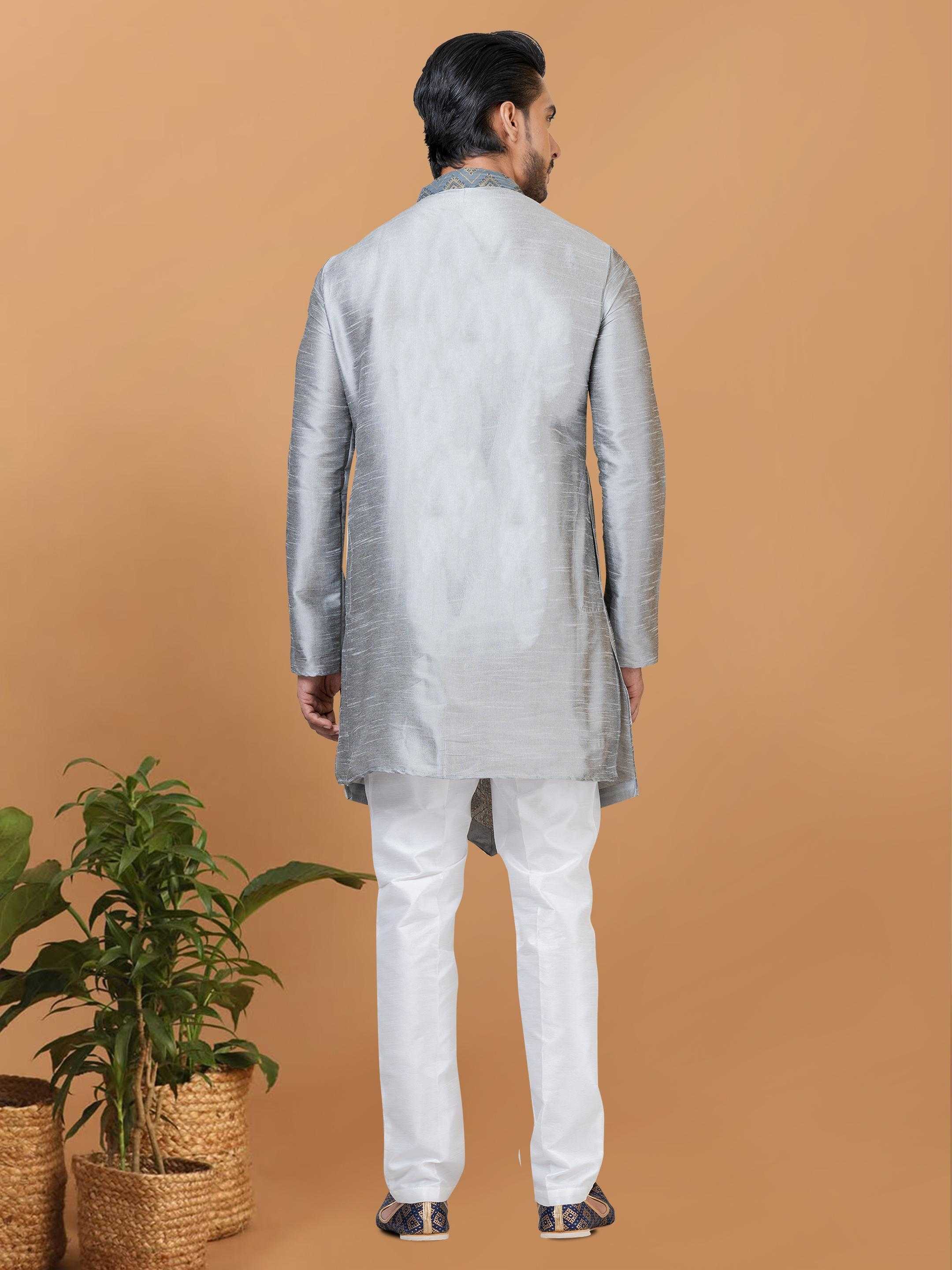 Ynf Banarasi Jacquard RIN223 3220C Mens Wear Wholesale Mens Kurtas Mens Kurta Pyjama Men Wedding kurta Manufacturer