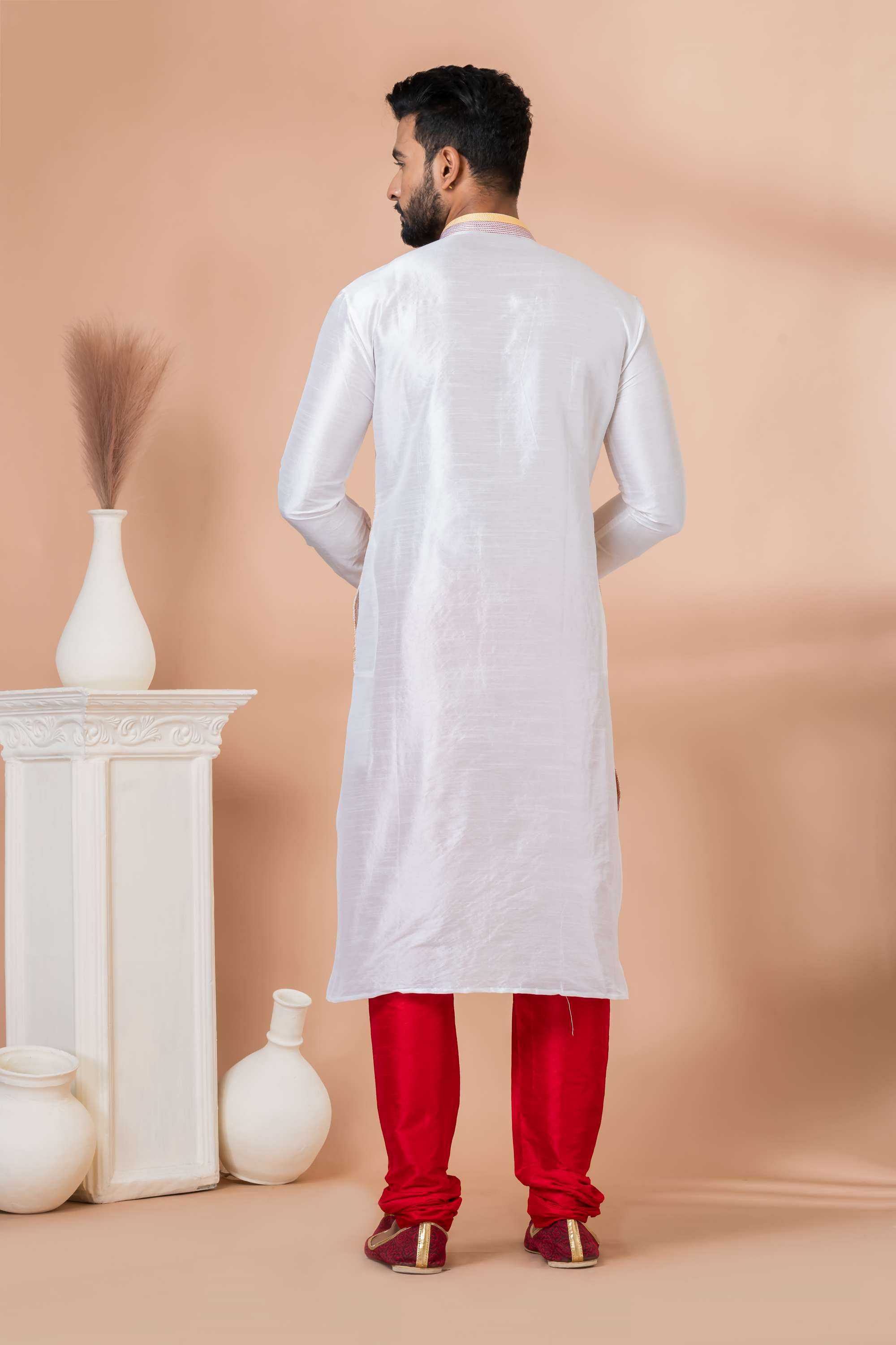 Ynf Banarasi Jacquard RIN223 3322B Mens Wear Wholesale Mens Kurtas Mens Kurta Pyjama Men Wedding kurta Manufacturer