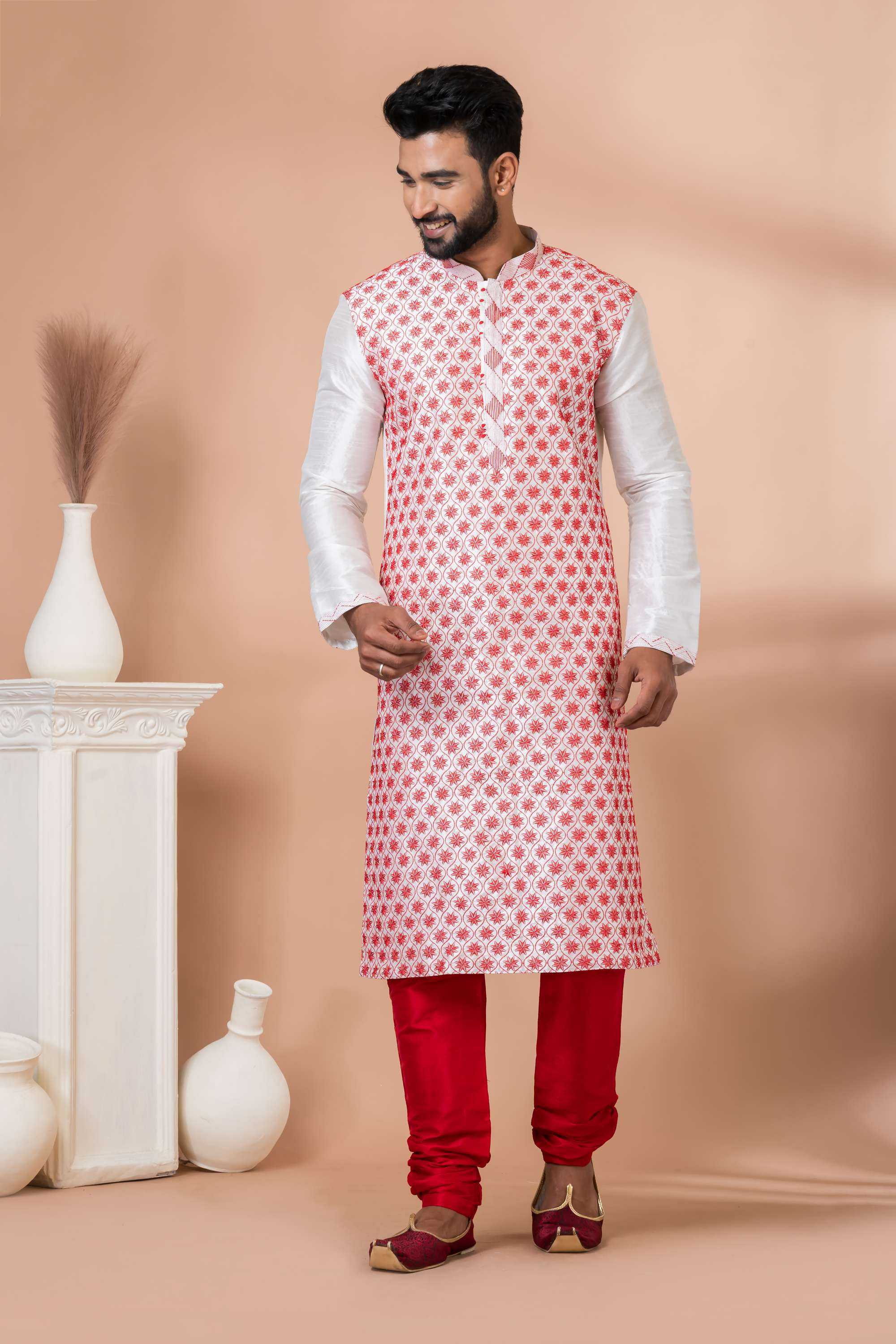 Ynf Banarasi Jacquard RIN223 3323B Mens Wear Wholesale Mens Kurtas Mens Kurta Pyjama Men Wedding kurta Manufacturer