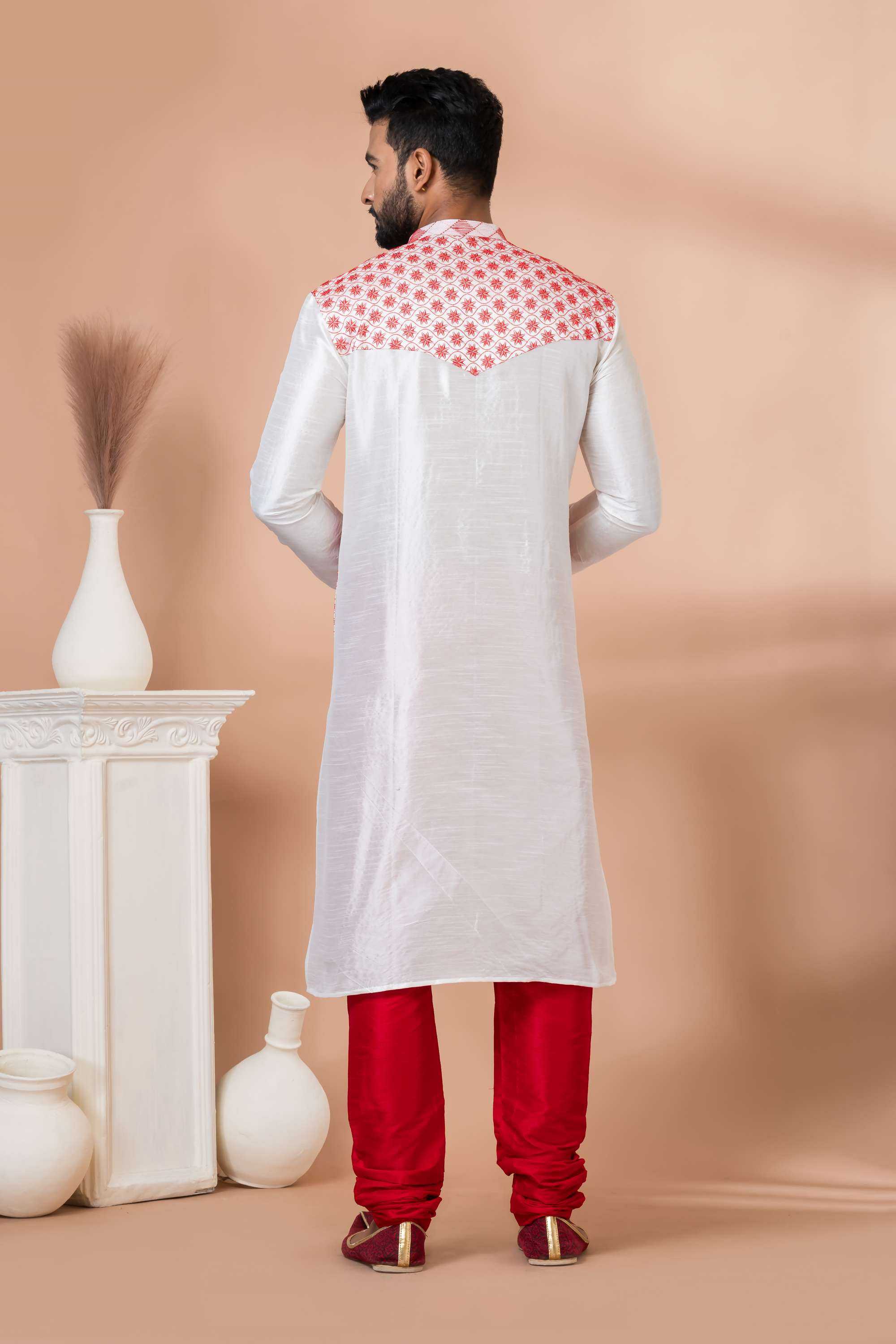 Ynf Banarasi Jacquard RIN223 3323B Mens Wear Wholesale Mens Kurtas Mens Kurta Pyjama Men Wedding kurta Manufacturer