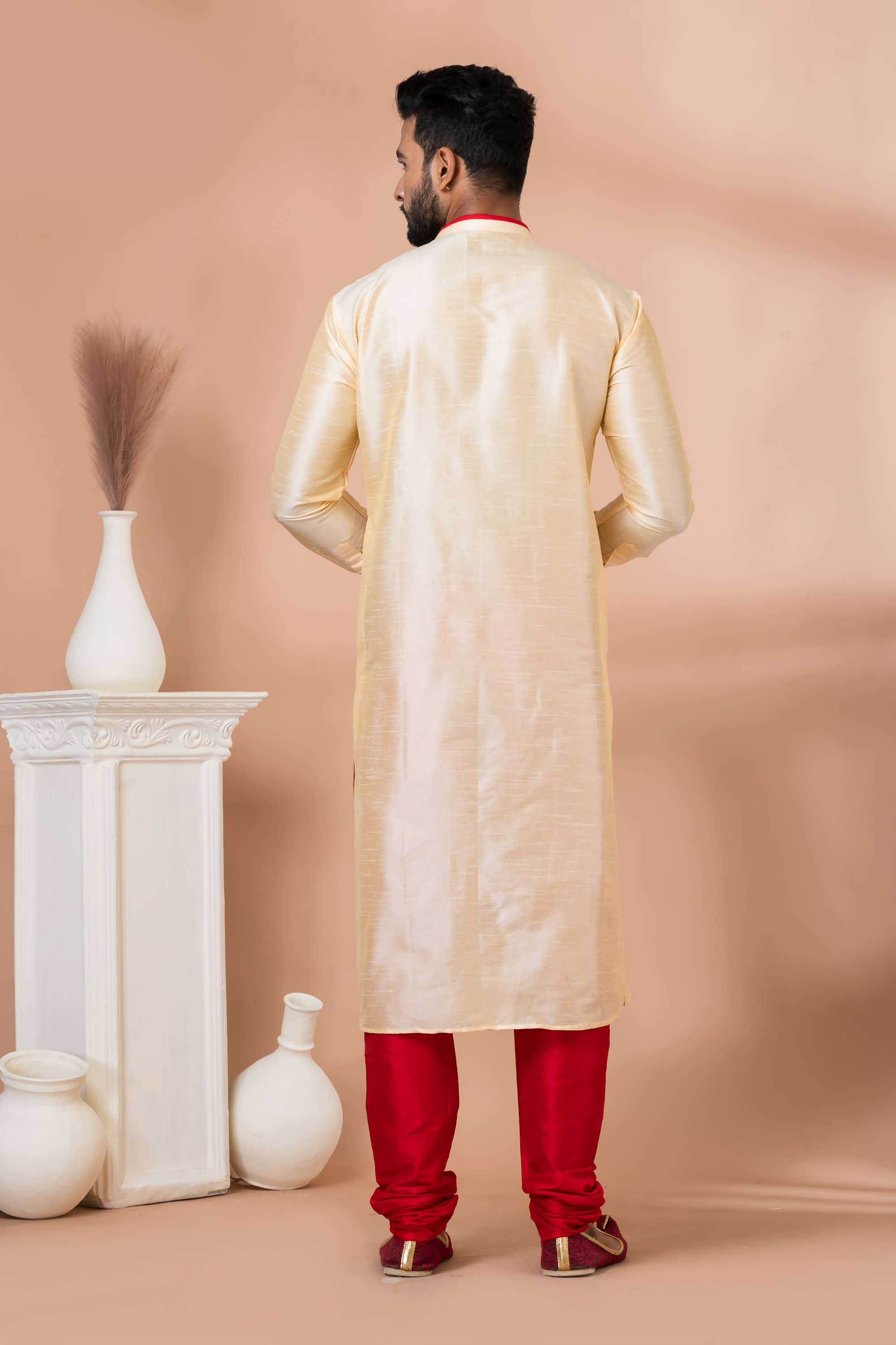 Ynf Banarasi Jacquard RIN223 3331B Mens Wear Wholesale Mens Kurtas Mens Kurta Pyjama Men Wedding kurta Manufacturer