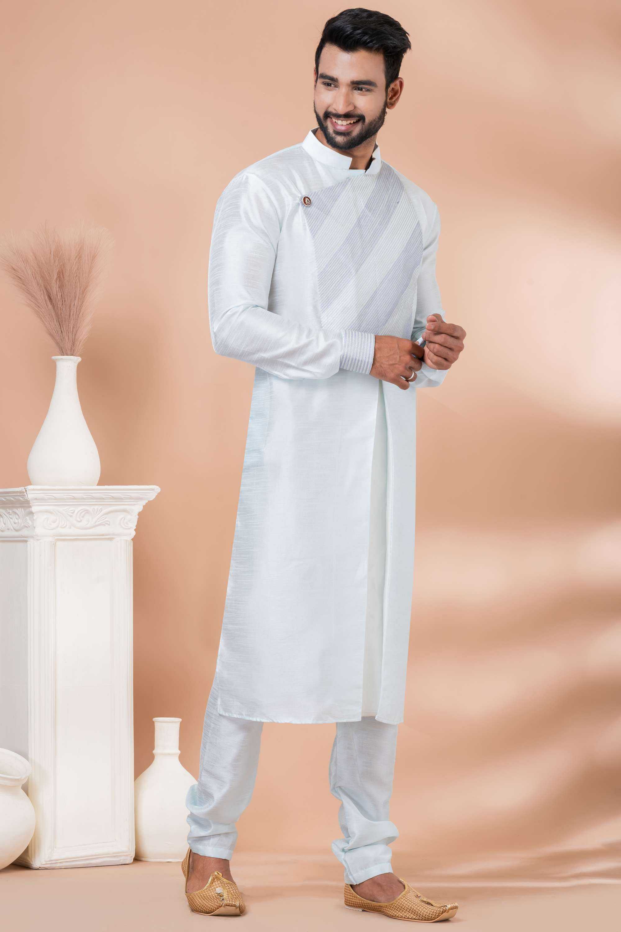 Ynf Banarasi Jacquard RIN223 3374A Mens Wear Wholesale Mens Kurtas Mens Kurta Pyjama Men Wedding kurta Manufacturer