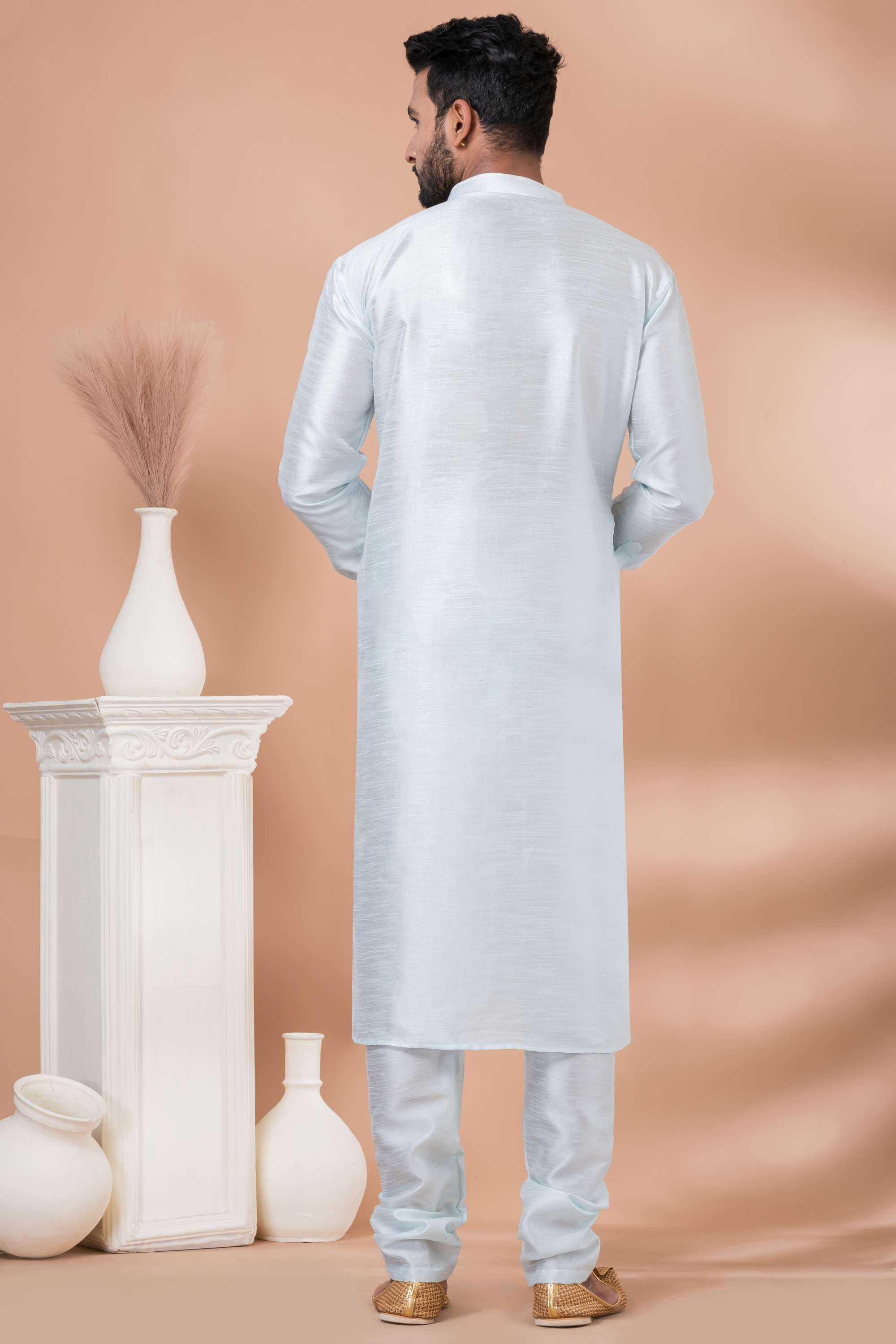 Ynf Banarasi Jacquard RIN223 3374A Mens Wear Wholesale Mens Kurtas Mens Kurta Pyjama Men Wedding kurta Manufacturer
