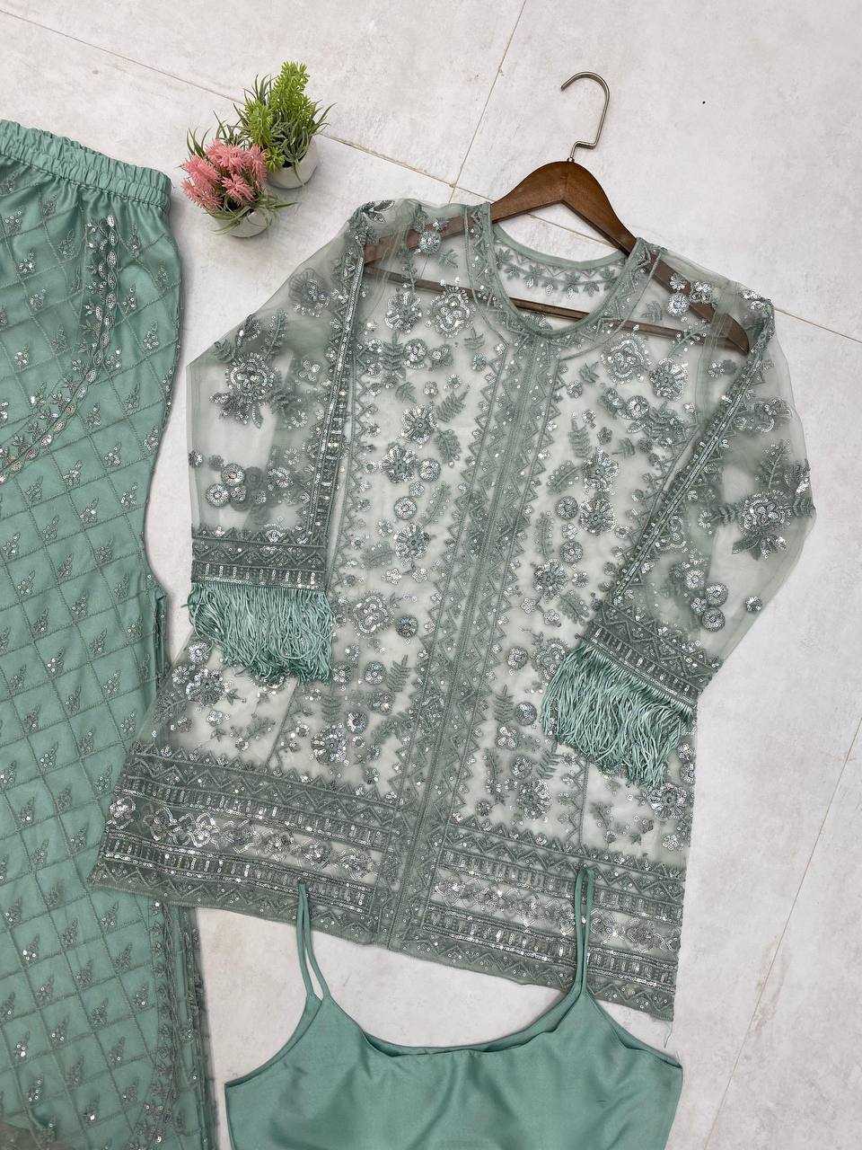 Ynf Butterfly Net RIN141 1943 Suits & Dresses Wholesale Party wear suits Net Suit Designer Suits Manufacturer