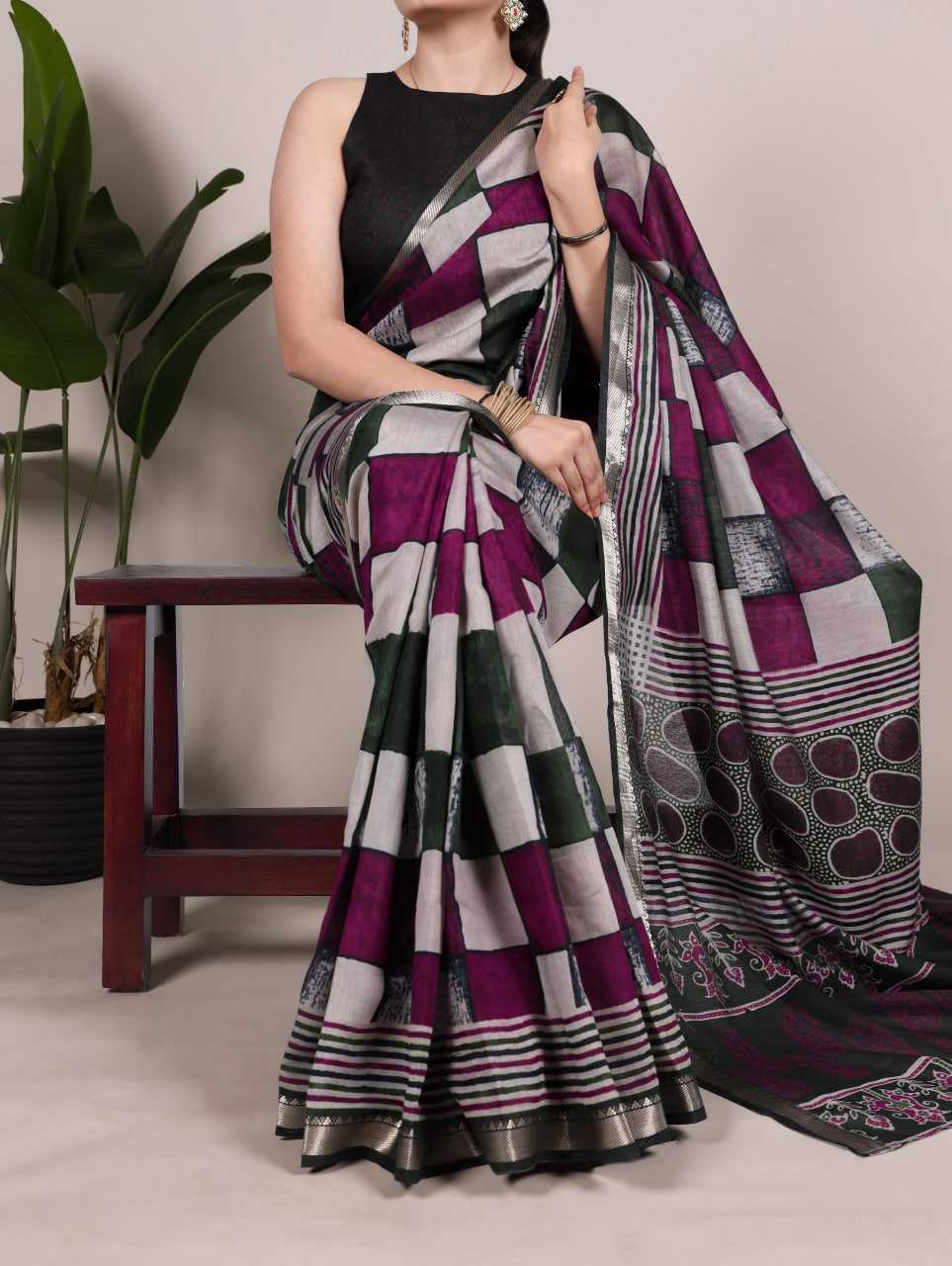 Ynf Chanderi Silk KESH134 7045 Sarees Wholesale Fancy Sarees Printed Sarees Chanderi Sarees Manufacturer