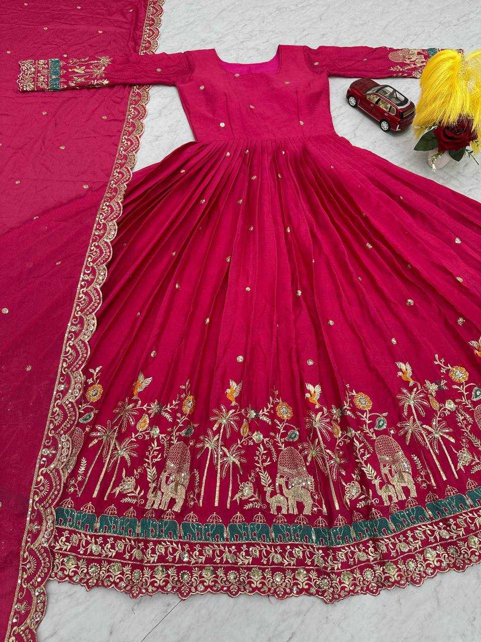 Ynf Chinon KESH497 224 Gowns Wholesale Embroidery Gowns Party Gowns Long Gowns Manufacturer
