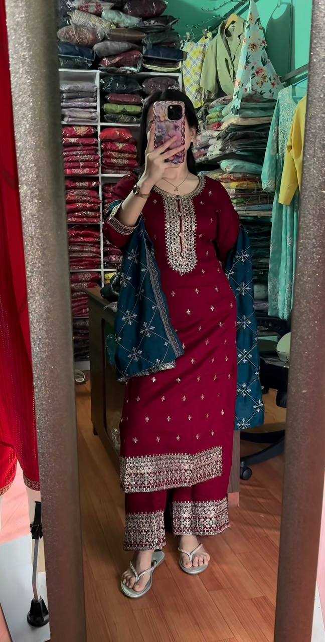 Ynf Chinon KESH499 842 Suits & Dresses Wholesale Embroidery Suits Party wear suits Wedding Suits Manufacturer