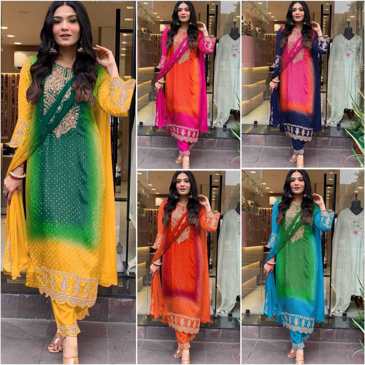 Ynf Chinon KESH501 soothing Suits & Dresses Wholesale Ladies Suits Printed Suits Wedding Suits Manufacturer