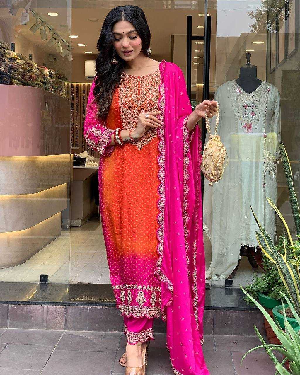 Ynf Chinon KESH501 soothing Suits & Dresses Wholesale Ladies Suits Printed Suits Wedding Suits Manufacturer
