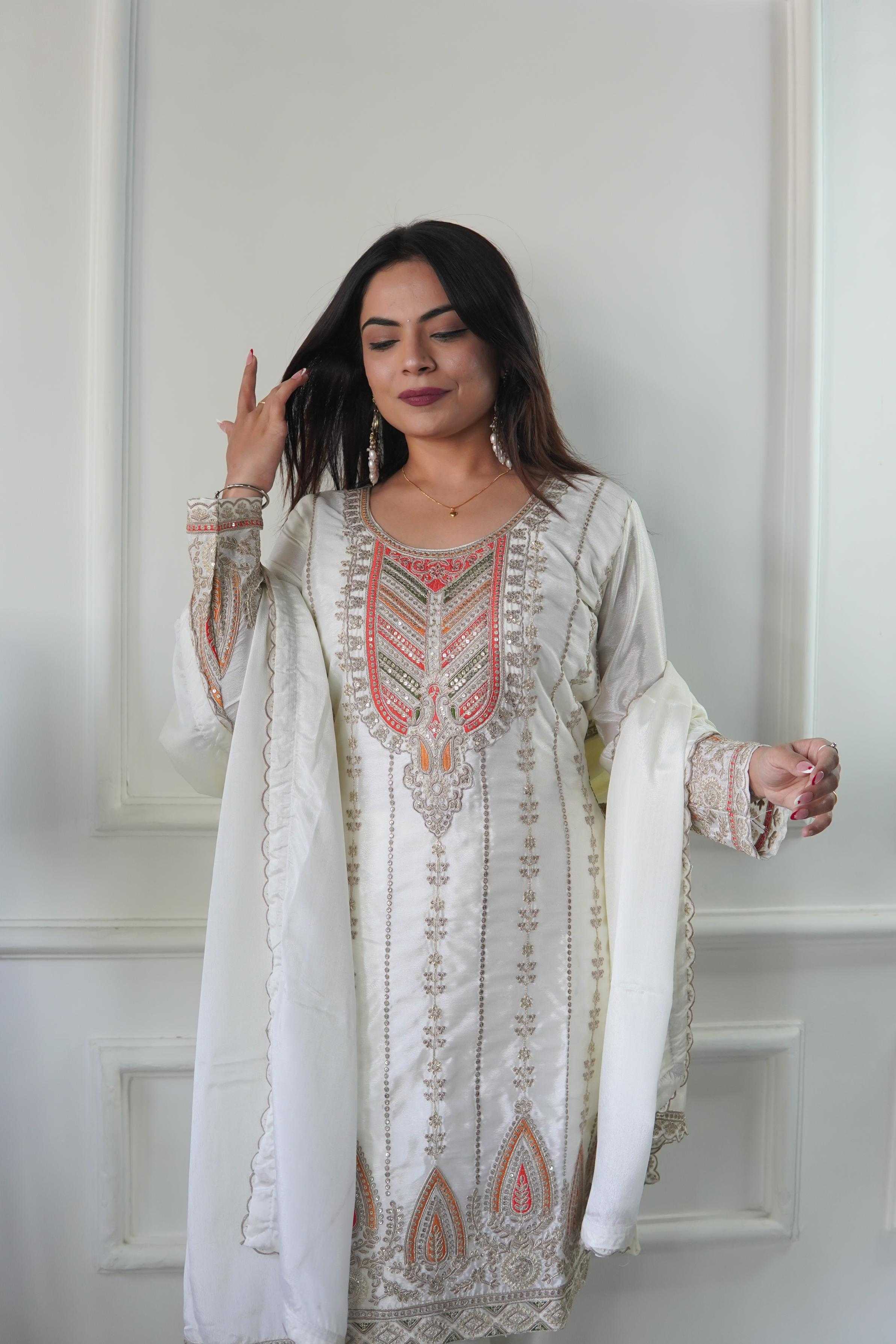 Ynf Chinon KESH506 123 Suits & Dresses Wholesale Ladies Suits Embroidery Suits Designer dresses Manufacturer