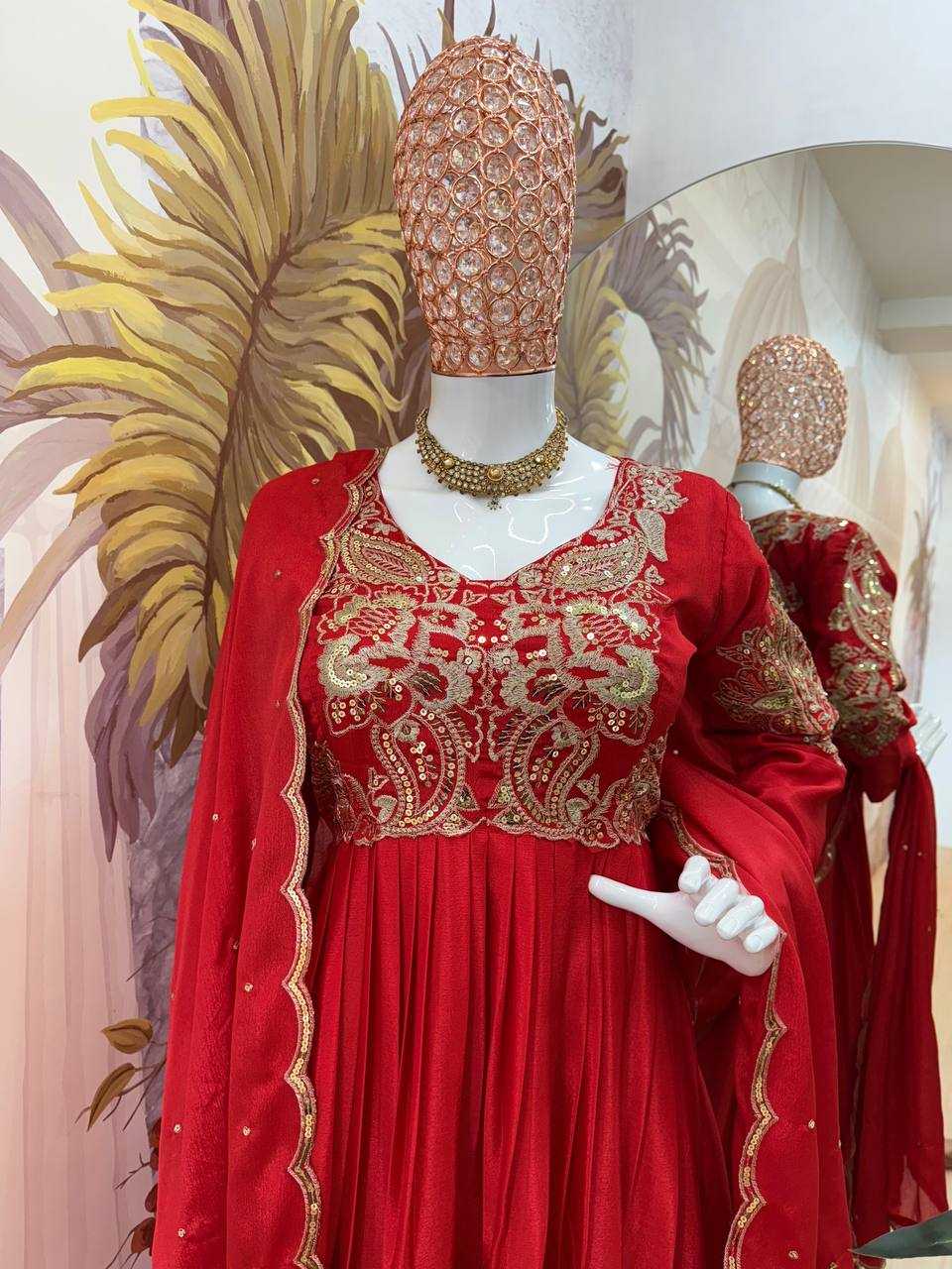 Ynf Chinon RIN215 1109 Gowns Bollywood Collections Wholesale Wedding Gown Designer Gowns Nushrratt Bharuccha Collections Manufacturer