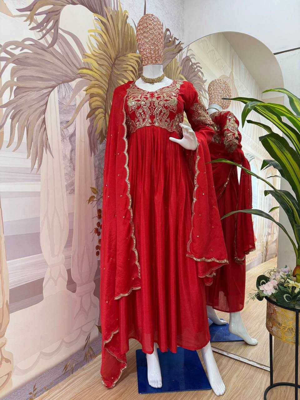 Ynf Chinon RIN215 1109 Gowns Bollywood Collections Wholesale Wedding Gown Designer Gowns Nushrratt Bharuccha Collections Manufacturer