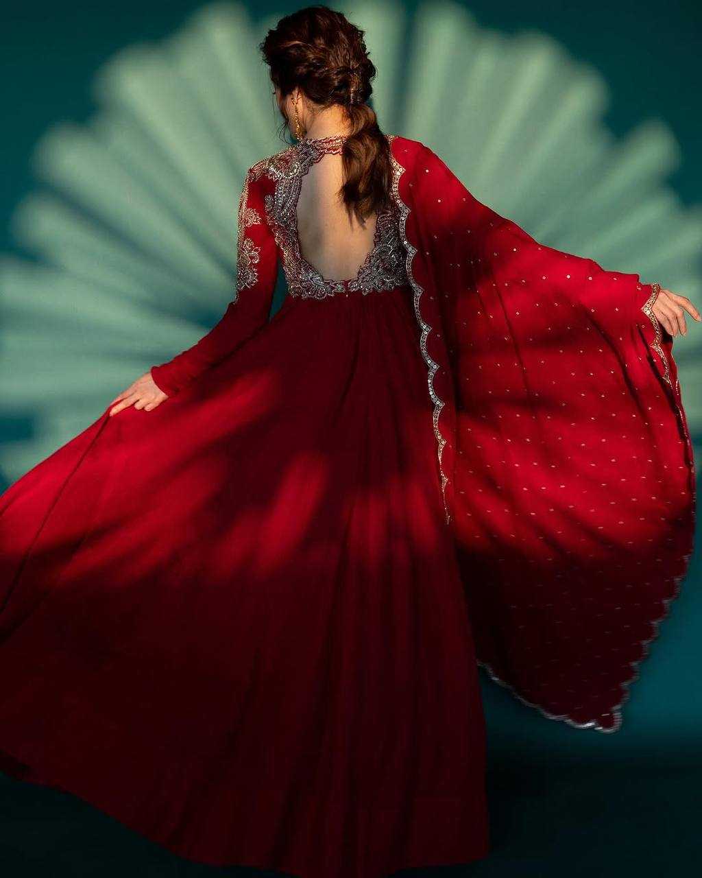 Ynf Chinon RIN215 1109 Gowns Bollywood Collections Wholesale Wedding Gown Designer Gowns Nushrratt Bharuccha Collections Manufacturer